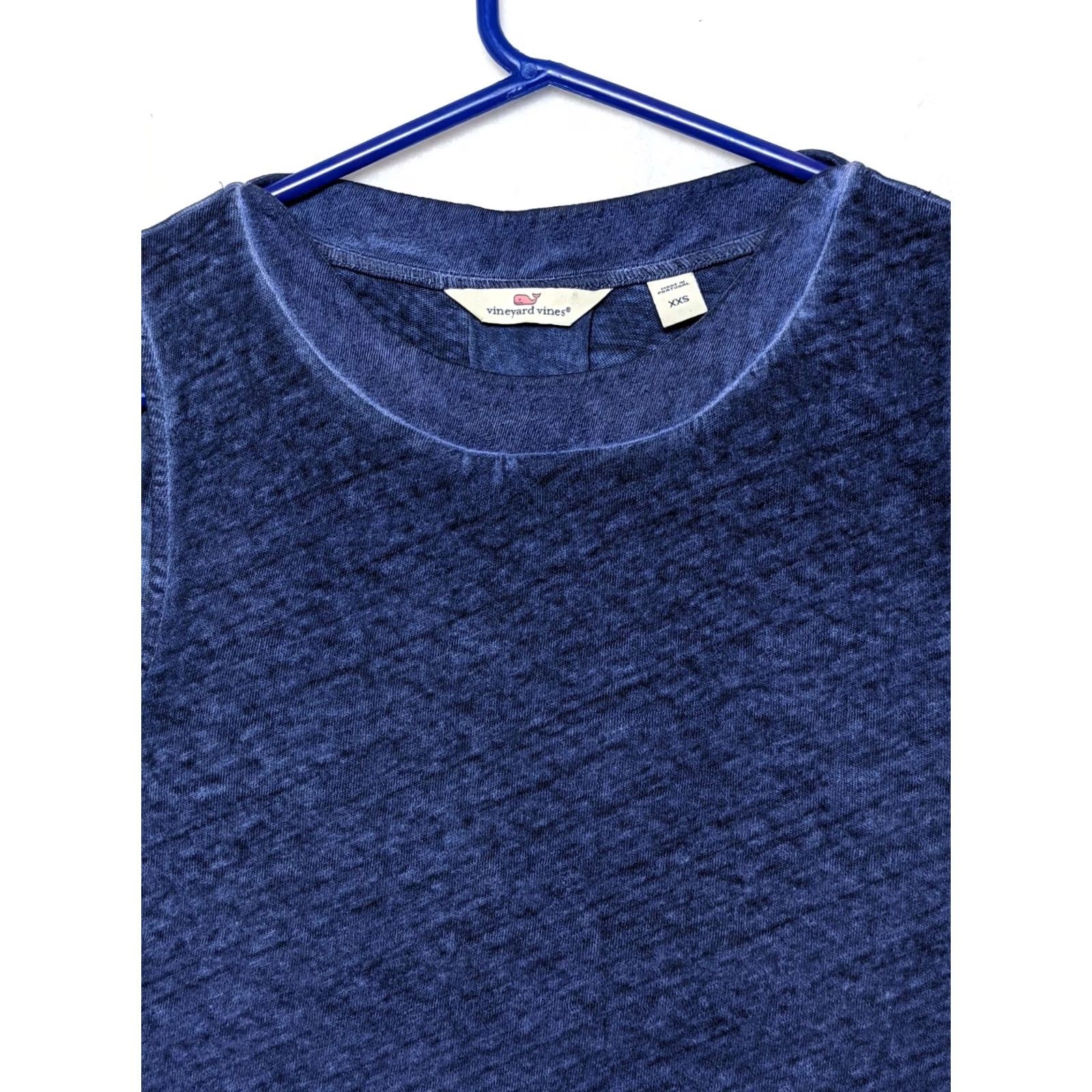 Vineyard Vines Vineyard Vines Tank Womens XXS Ocean Blue Cotton Linen Sleeveless Round Neck Pullover Basic Casual Knit All Seasons 2000s 0 Ladies Size XXS / US 00 / IT 34 - 4 Thumbnail