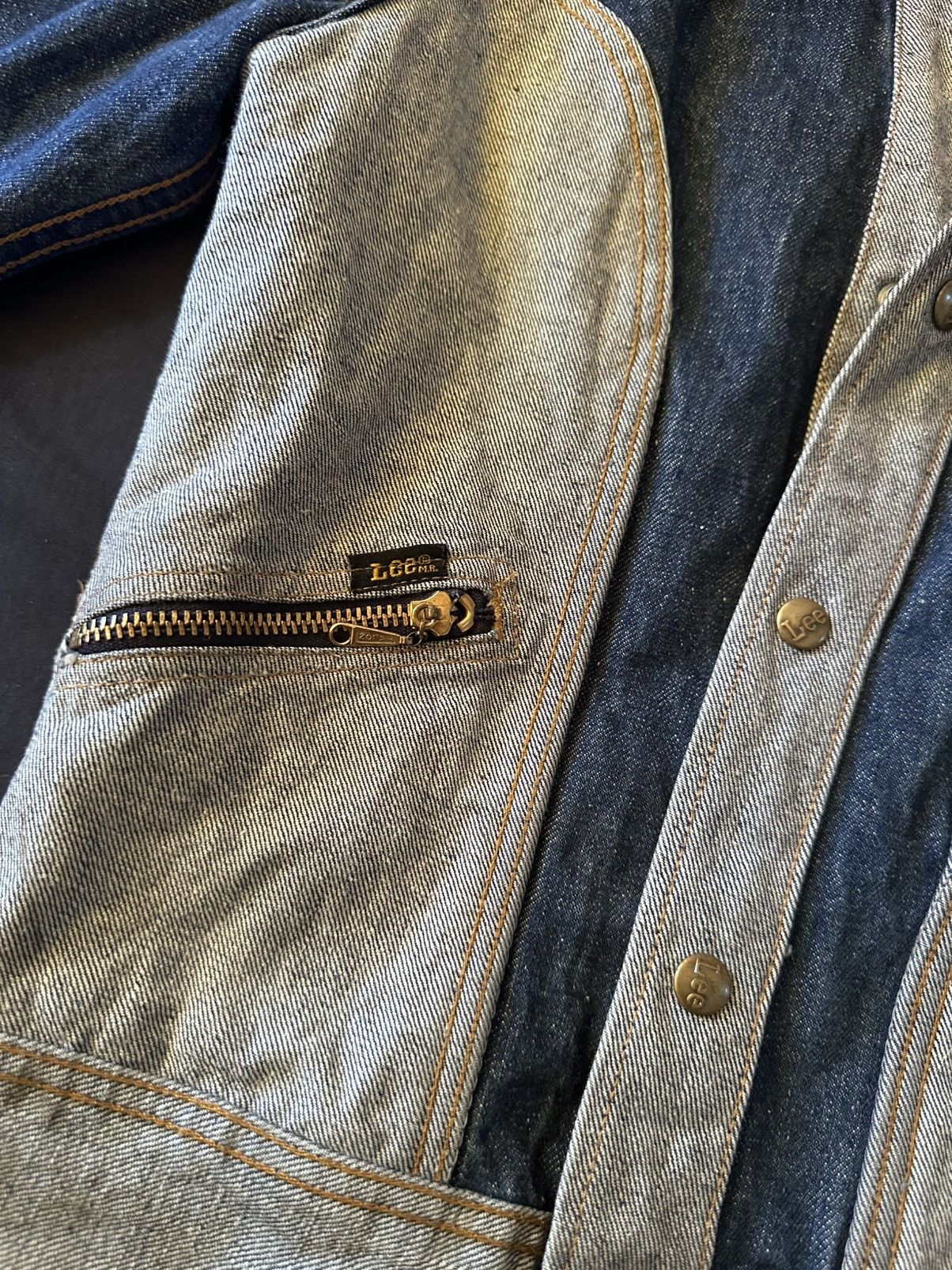 Lee LEE “GEMINI” REVERSIBLE DENIM JACKET c.1976 Size US XS / EU 42 / 0 - 5 Thumbnail
