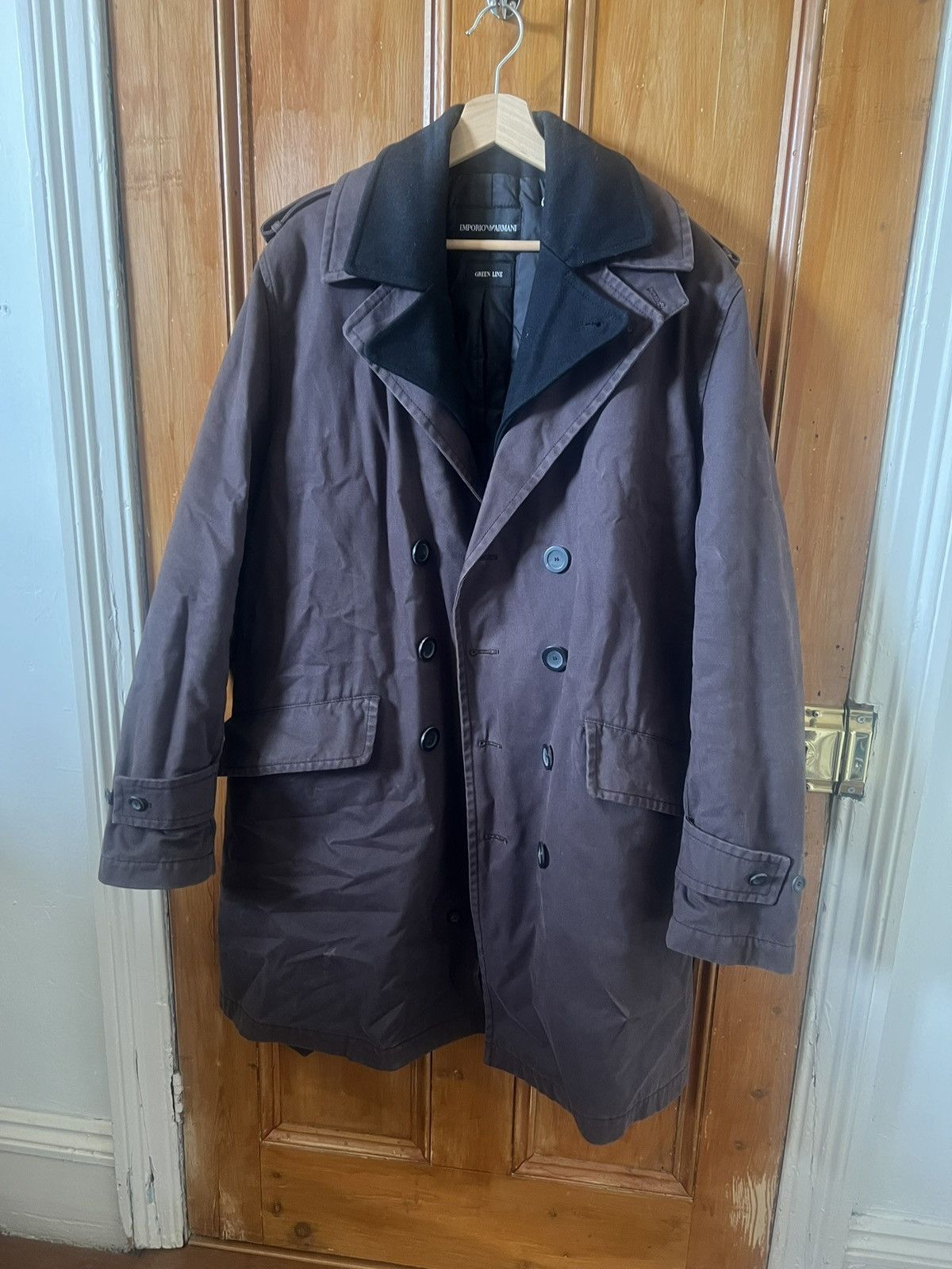 Emporio Armani Emporio Armani Trench Coat Size US L / EU 52-54 / 3 - 2 Thumbnail
