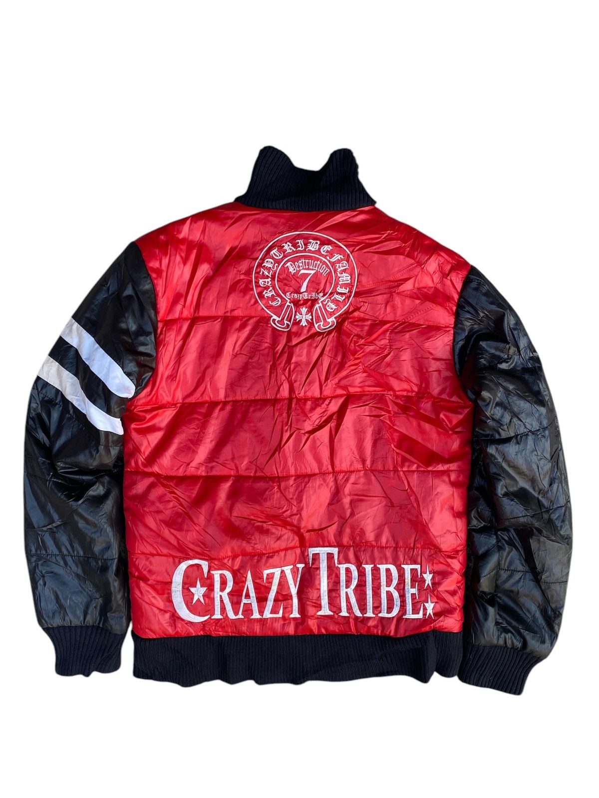 14th Addiction × Tornado Mart Vintage Grazy Tribe Puffer Rider Jacket Chrome Hearts Style Size US M / EU 48-50 / 2 - 2 Thumbnail