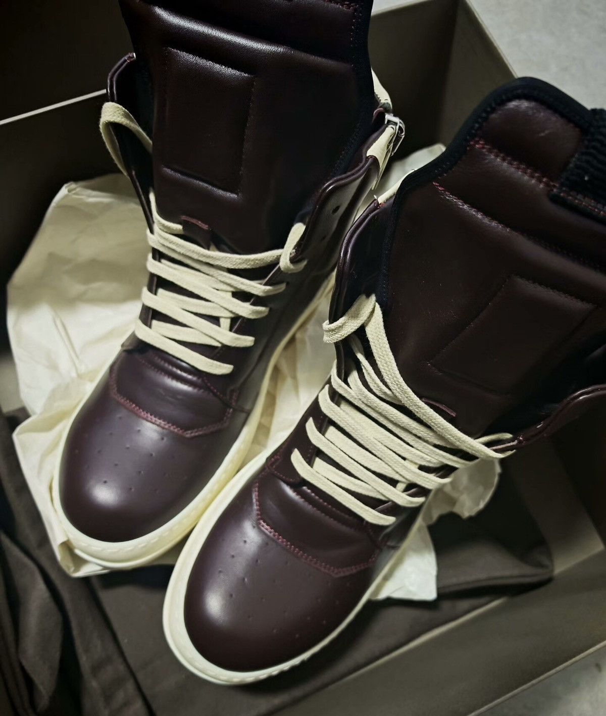 Rick Owens Rick Owens Geobasket Low-Top Sneakers Brand new, size 40. Size US 7 / EU 40 - 3 Thumbnail
