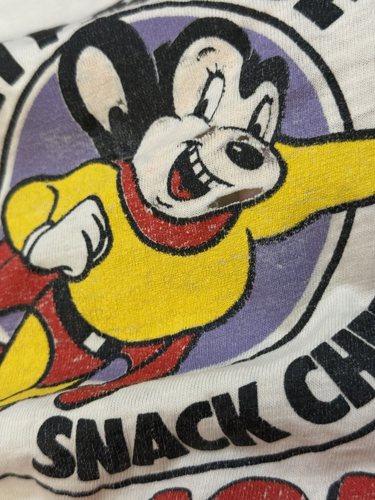 Vintage Vintage 80s Might Mouse Snack Cheese Promo T-Shirt Size US L / EU 52-54 / 3 - 2 Thumbnail