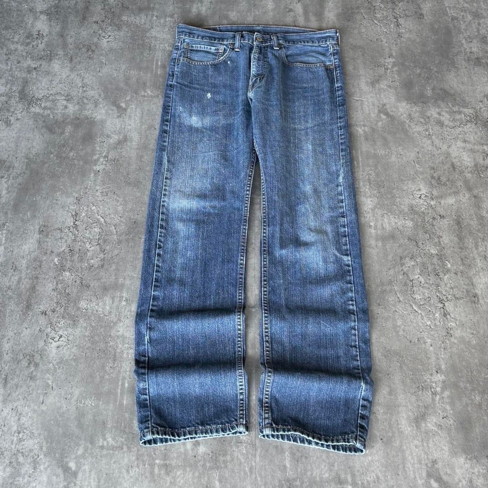 Levi's × Levi's Vintage Clothing × Vintage Vintage Y2K Levi’s 505 Essential Blue Cyber Tech Denim Jeans Size US 34 / EU 50 - 2 Thumbnail
