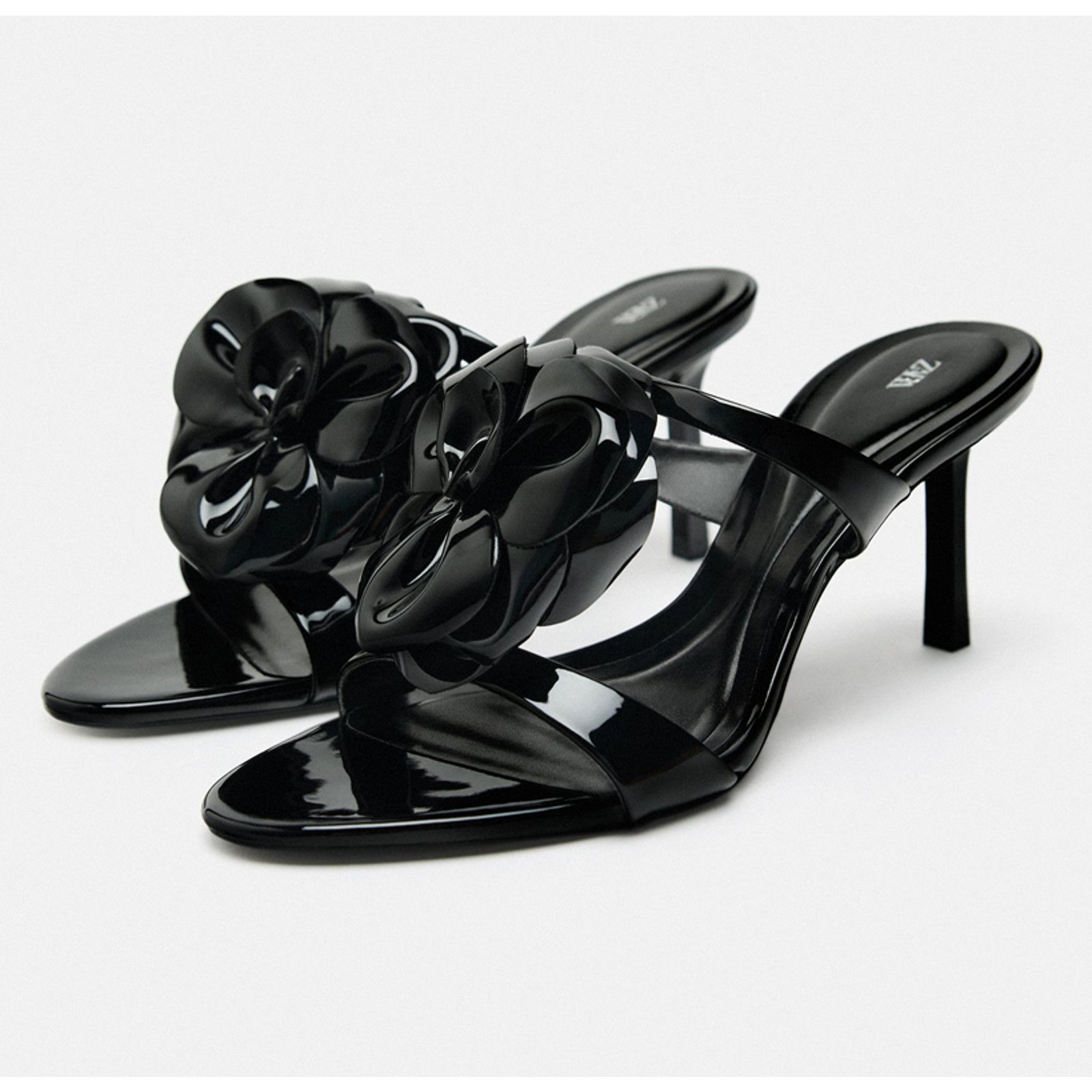 Zara ZARA Rosette Heels Strappy Sandals Feminine Statement Shoes Size US 7.5 / IT 37.5 - 16 Thumbnail