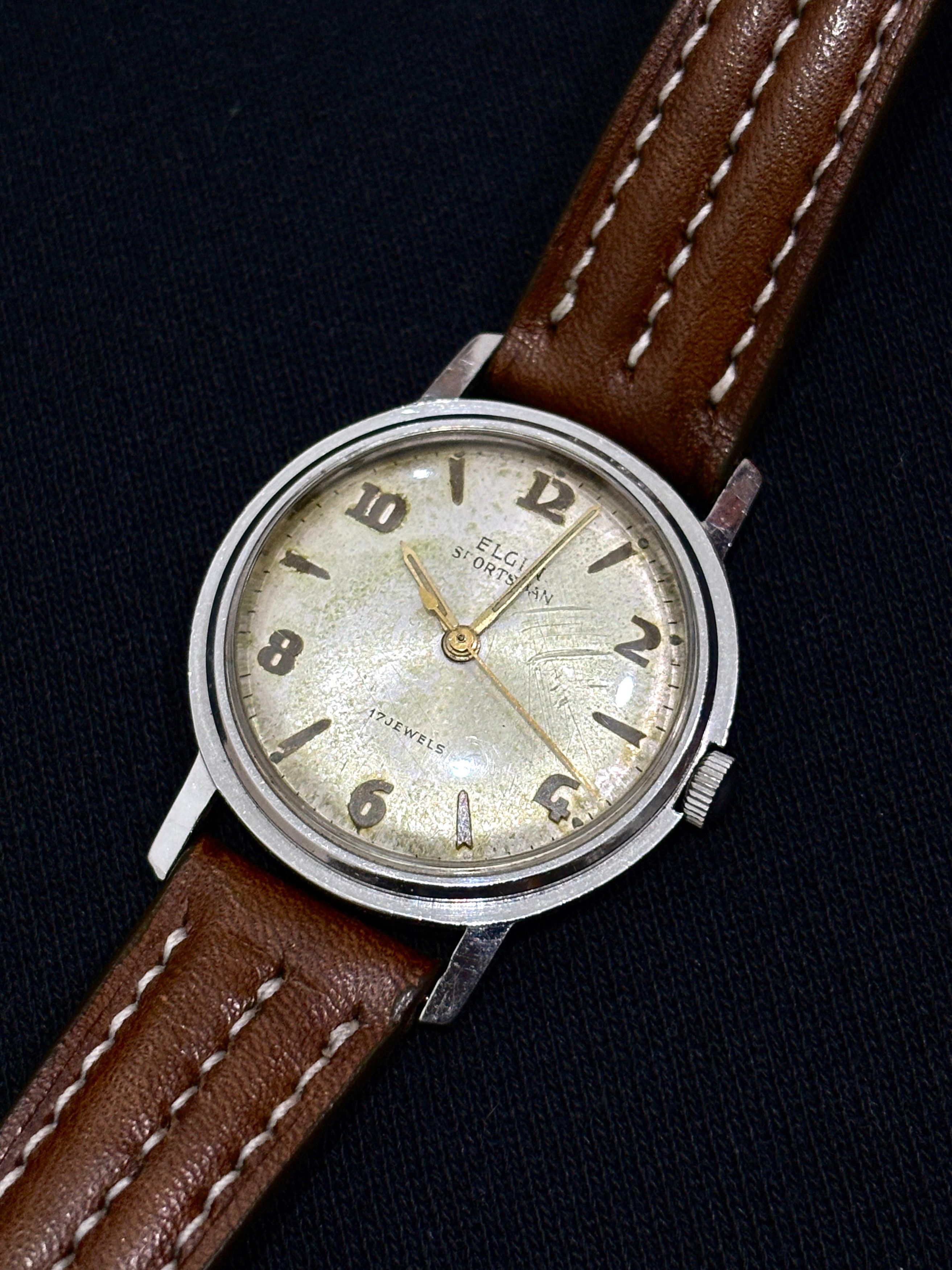 Vintage Vintage Watches Elgin Sportman 17 Jewels Self-Winding Size ONE SIZE - 1 Thumbnail