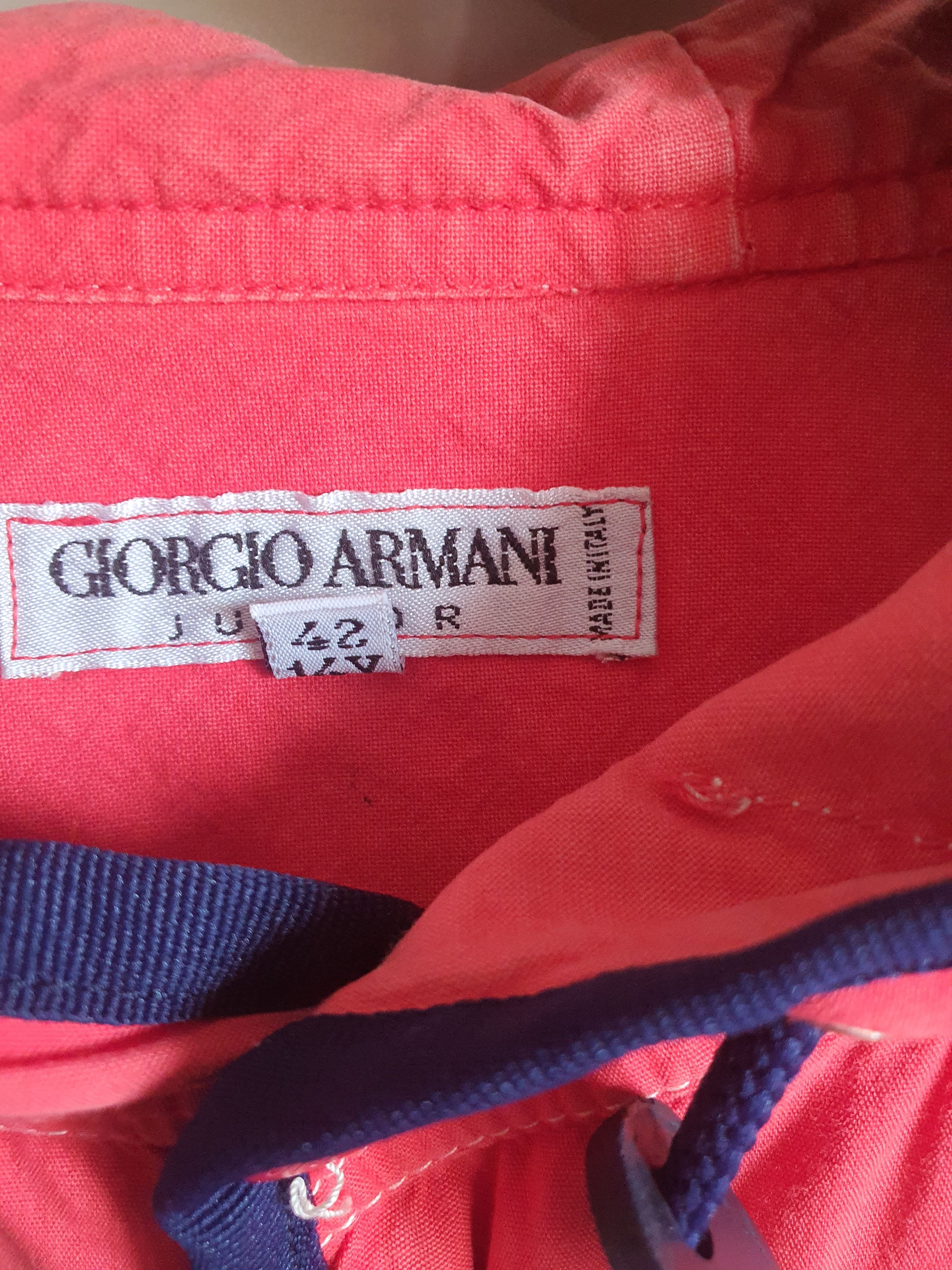 Giorgio Armani Vintage Rare Giorgio Armani Hooded jacket S/M Size US S / EU 44-46 / 1 - 7 Thumbnail