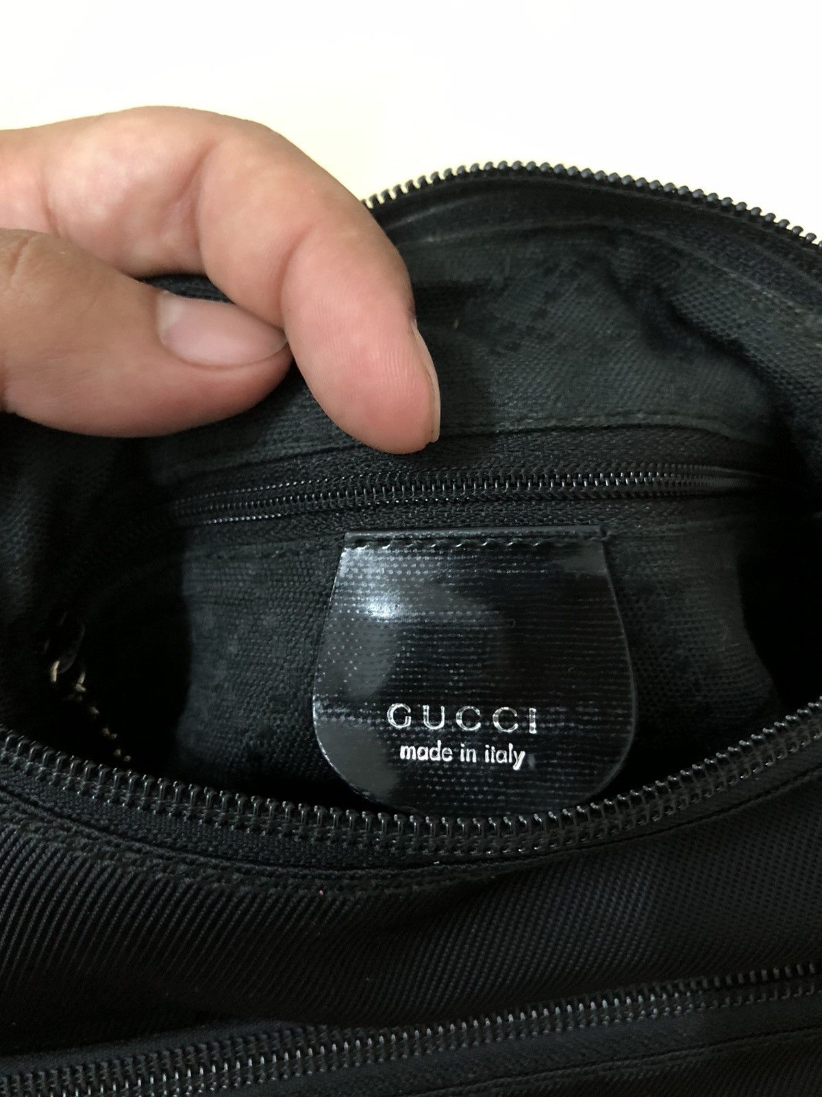 Gucci Vintage Gucci Bamboo Shoulder Bag Nylon Gucci Top Handle Size ONE SIZE - 5 Thumbnail