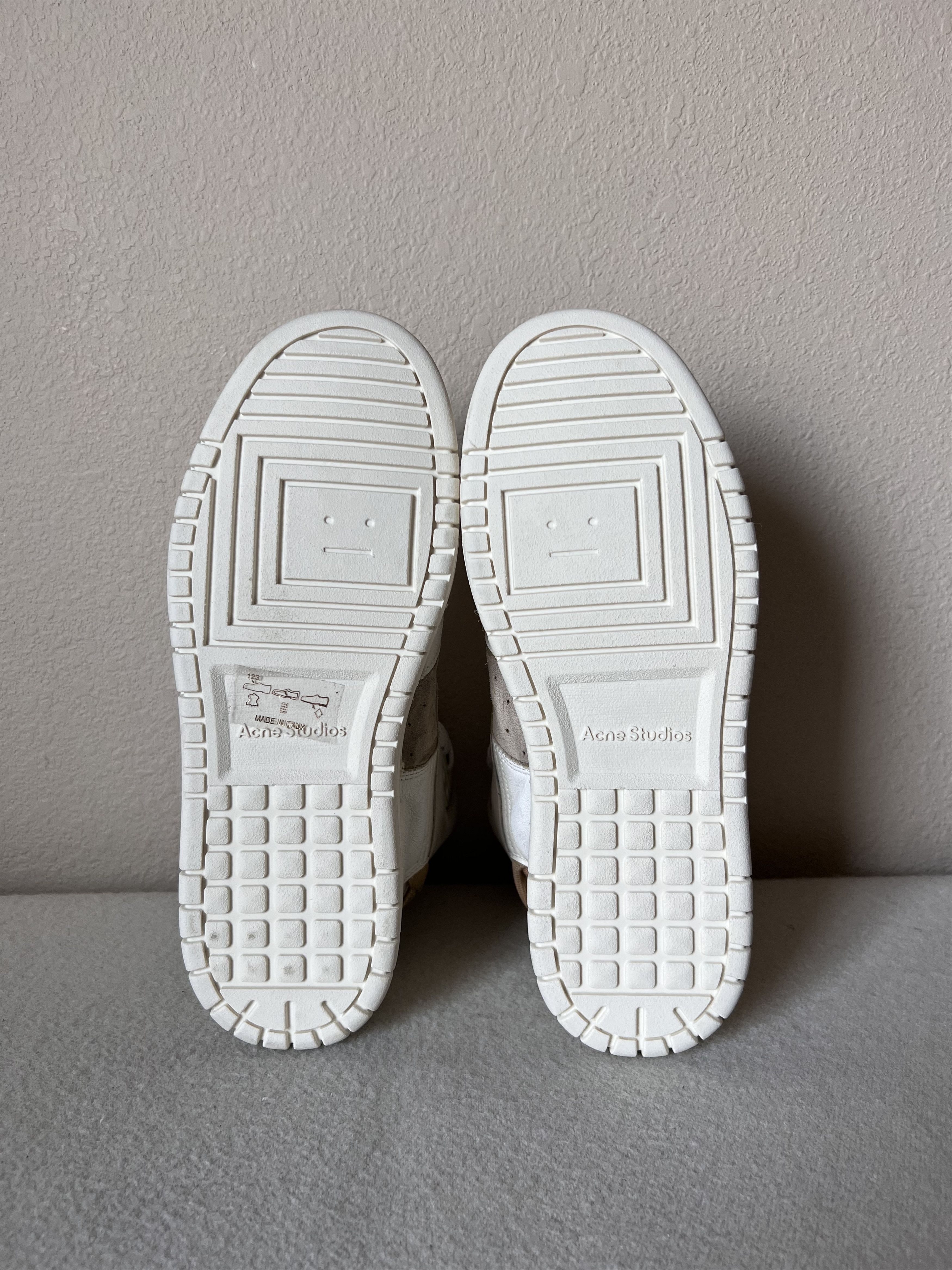 Acne Studios Acne Studios High Destroyed Leather Sneakers in White Size US 8 / EU 41 - 6 Thumbnail