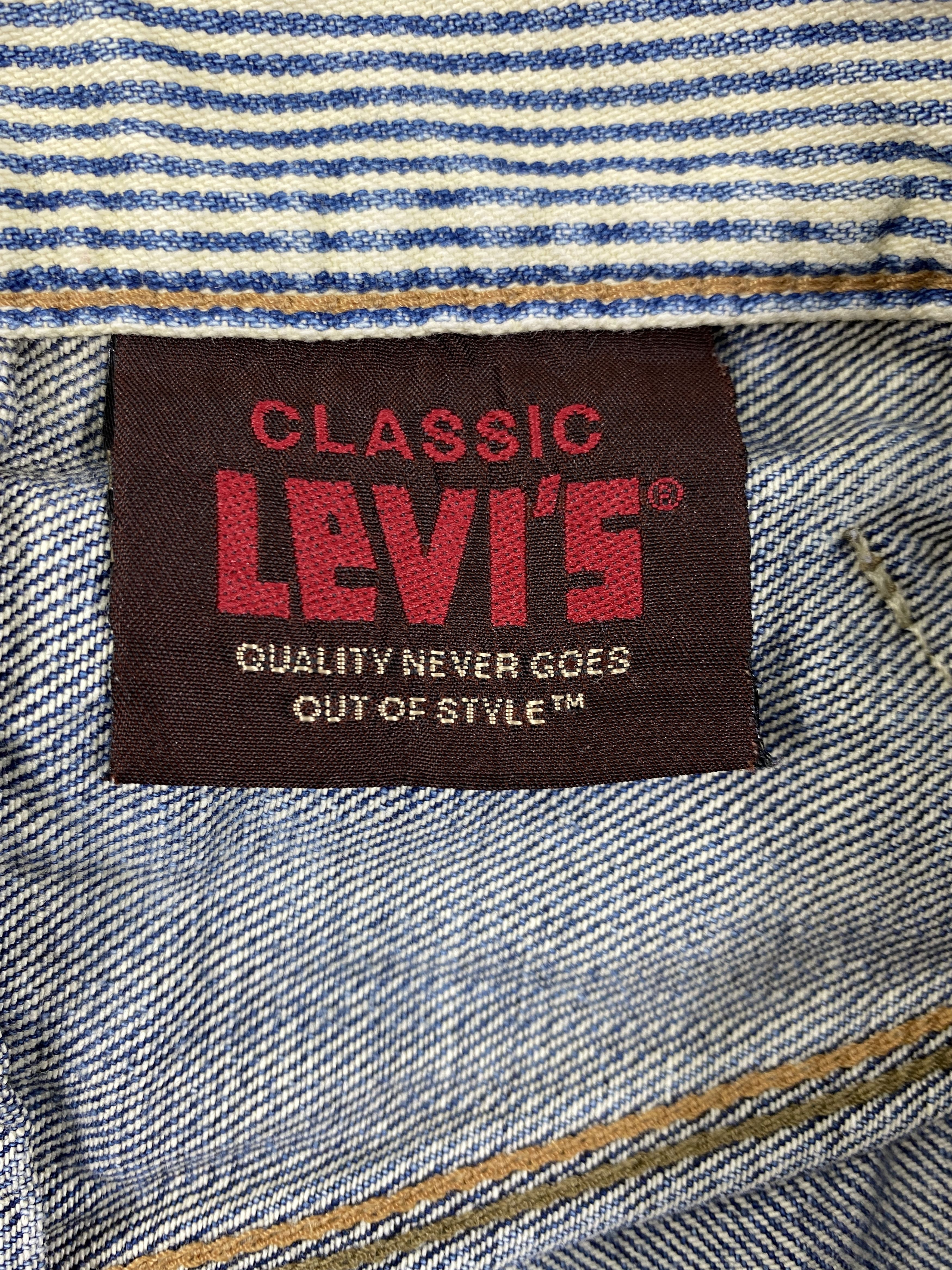Vintage Dirty Blue Vintage Classic Levi's 522 34x32.5 Denim -JN911 Size US 34 / EU 50 - 9 Thumbnail