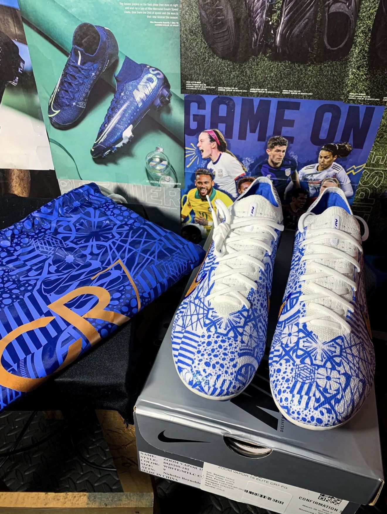 Nike Nike Mercurial Vapor 15 Elite CR7 Size US 9 / EU 42 - 2 Thumbnail