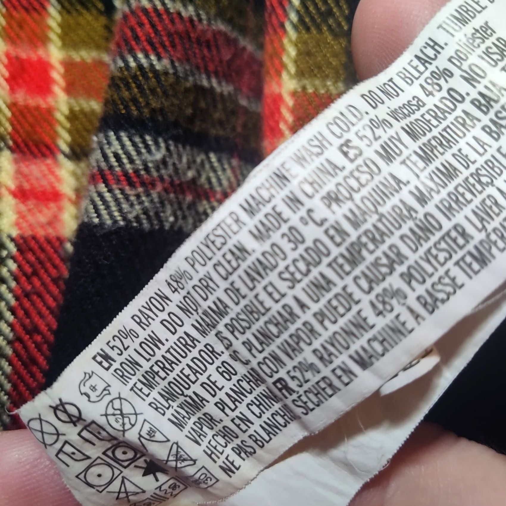 Forever 21 FOREVER 21 Men XS Black Orange Plaid Full Zip Flannel Shacket Jacket Size US XS / EU 42 / 0 - 3 Thumbnail