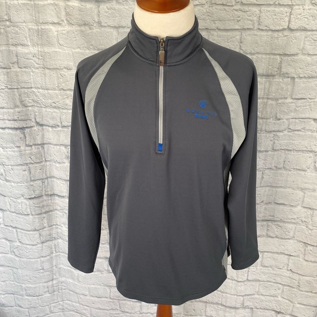 Alo Alo cool fit men XL Longsleeve 1/4 zip mock turtleneck grey Size US XL / EU 56 / 4 - 1 Thumbnail