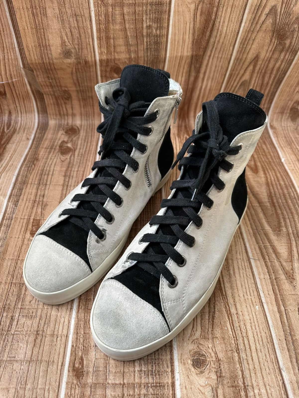 Ann Demeulemeester Ann D Scamocciato Hightop Sneaks Suede Hightops Size US 8 / EU 41 - 1 Thumbnail