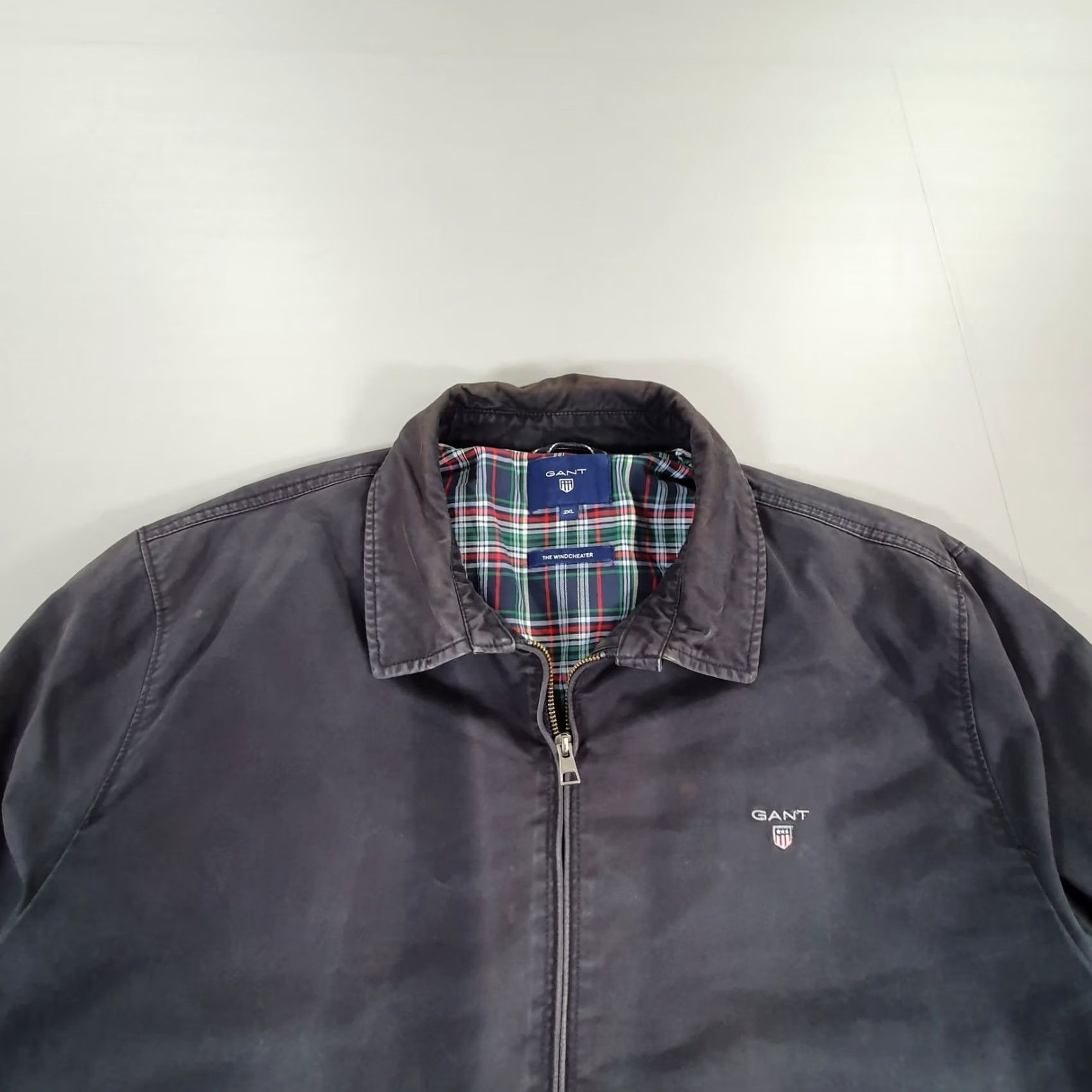 Gant GANT Mens Jacket Navy Blue Cotton Full Zip - Vintage - 2XL - Casual with Collared Design - Size US XXL / EU 58 / 5 - 2 Thumbnail