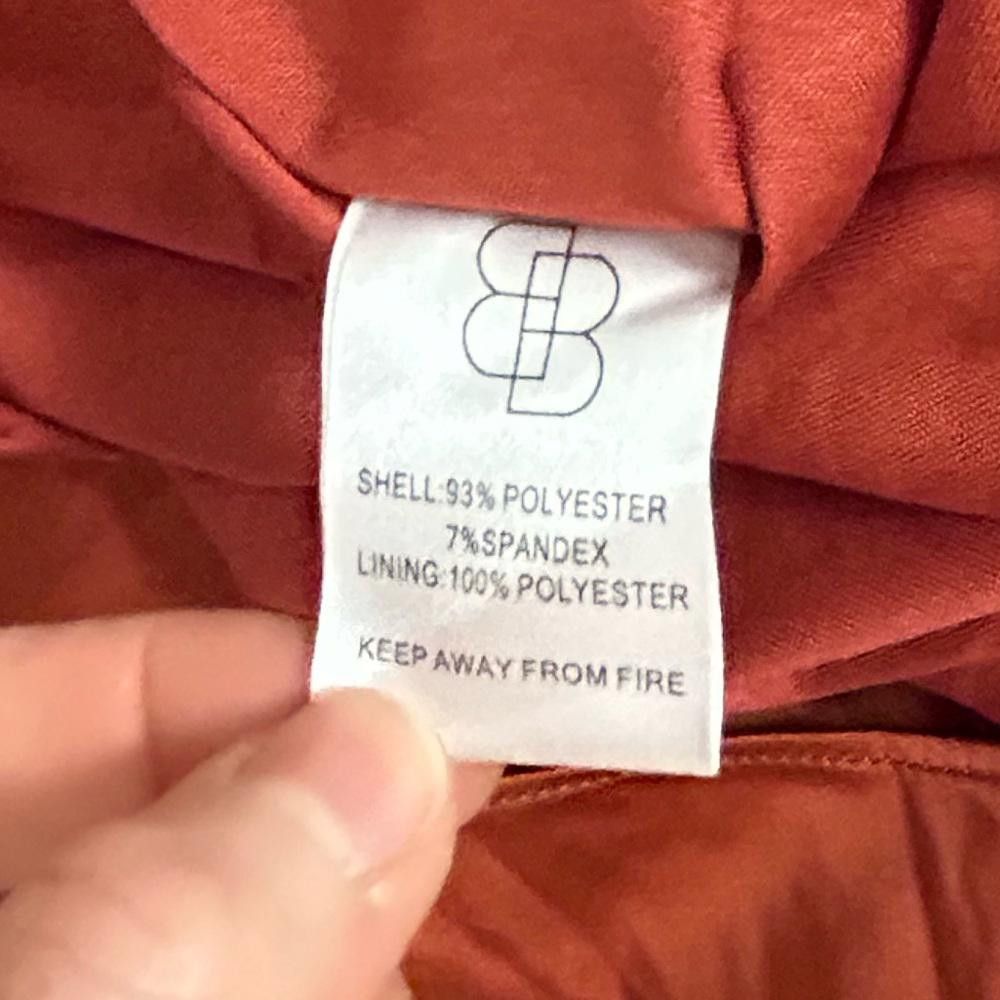 Designer Baltic Born l Poppy Satin Midi Dress XL Burnt Orange Rust Size XL / US 12-14 / IT 48-50 - 11 Thumbnail