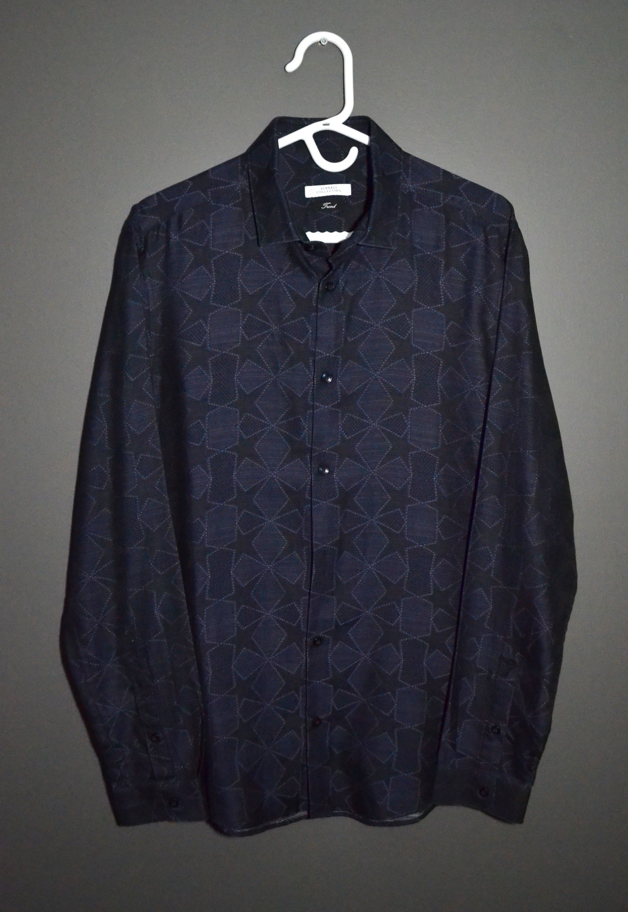 Versace Versace Collection Trend 16 41 M Size Star Pattern Shirt Size US M / EU 48-50 / 2 - 2 Thumbnail