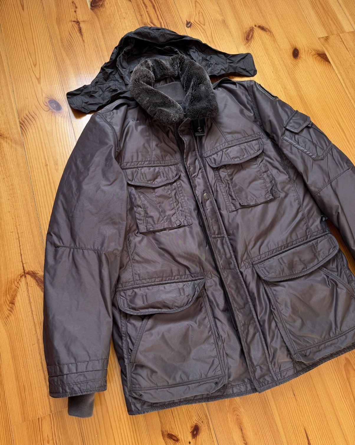 Parajumpers Parajumpers Jacket Nylon Fur Collar Removable Liner Men’s Size US XXL / EU 58 / 5 - 2 Thumbnail