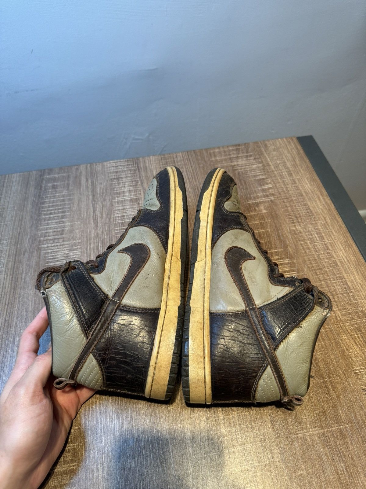 Nike Nike x Mark Ronson Dunk High Premium Brown LE Size 8.5 Shoes Size US 8.5 / EU 41-42 - 5 Thumbnail
