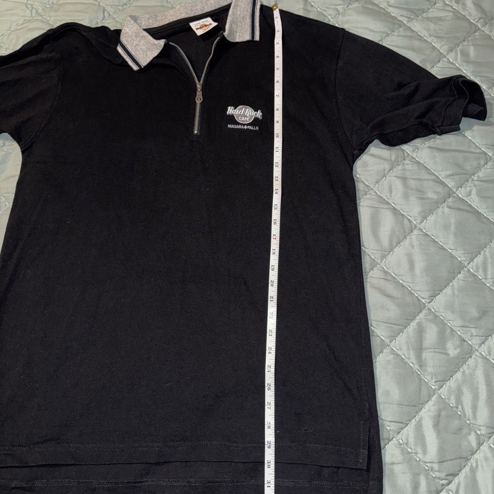 Hard Rock Cafe Vintage Hard Rock Cafe Niagara Falls Black Polo Y2K Sz Large Size US L / EU 52-54 / 3 - 9 Thumbnail
