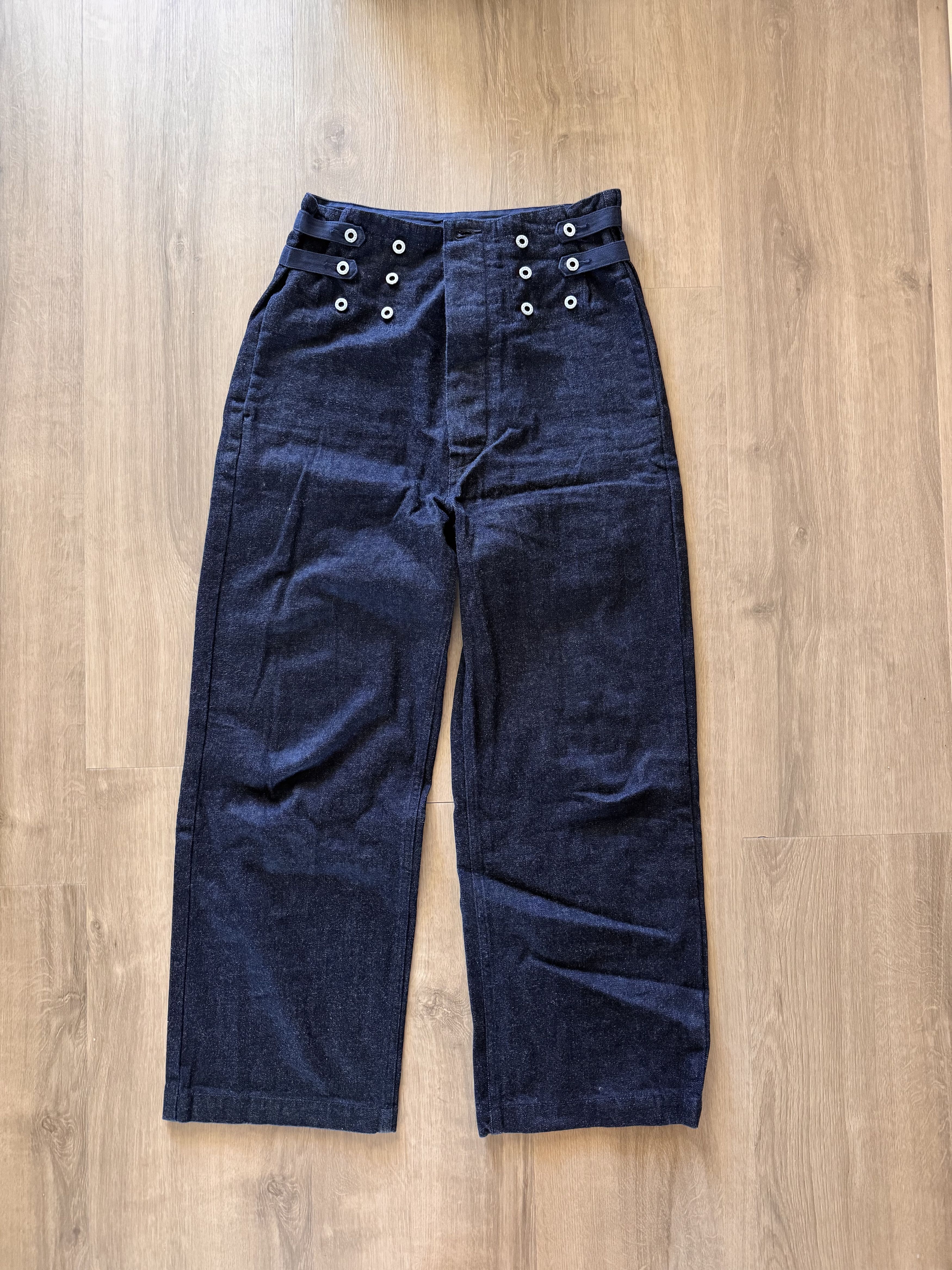 Kapital Kapital 12OZ DENIM 7-STARS SUSPENDER PANTS Size US 30 / EU 46 - 1 Thumbnail
