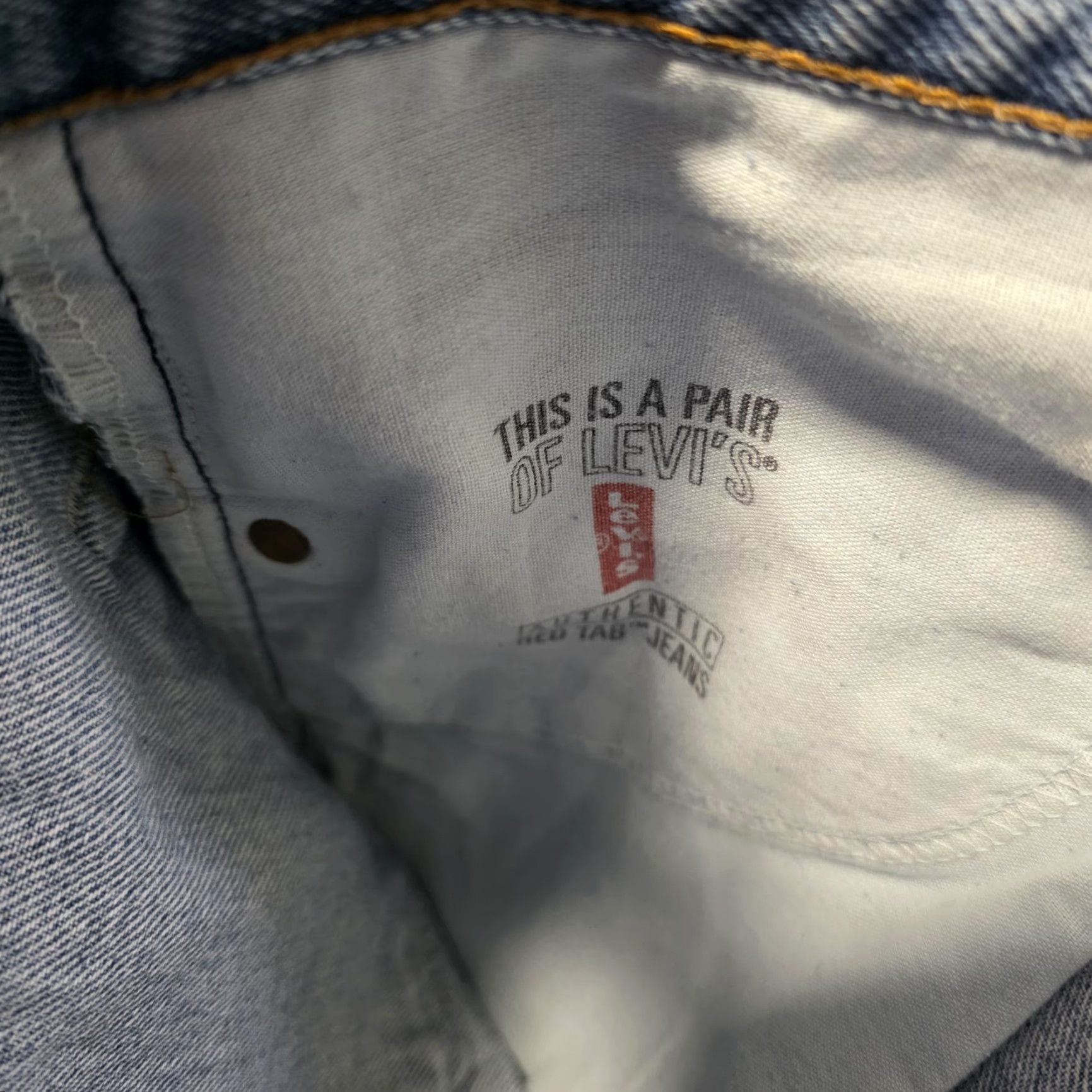 Levi's VINTAGE Levi's 512 Slim Jeans Regular Men 33x33 Blue Slim Fit USA 90s Mens jeans Size US 33 - 6 Thumbnail
