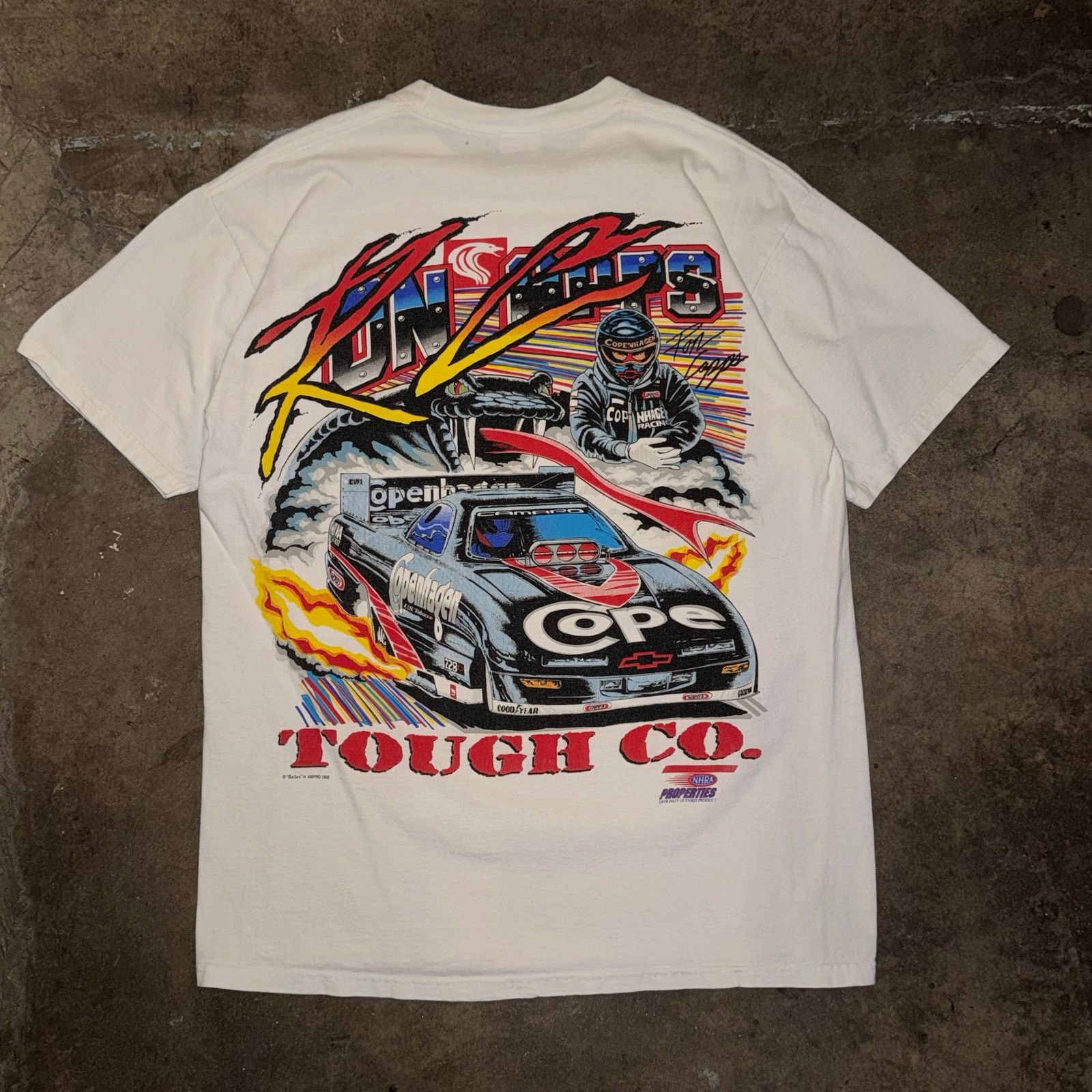 Jerzees 1998 AMPRO Ron Capps Copenhagen Funny Car Tee Size US L / EU 52-54 / 3 - 7 Thumbnail
