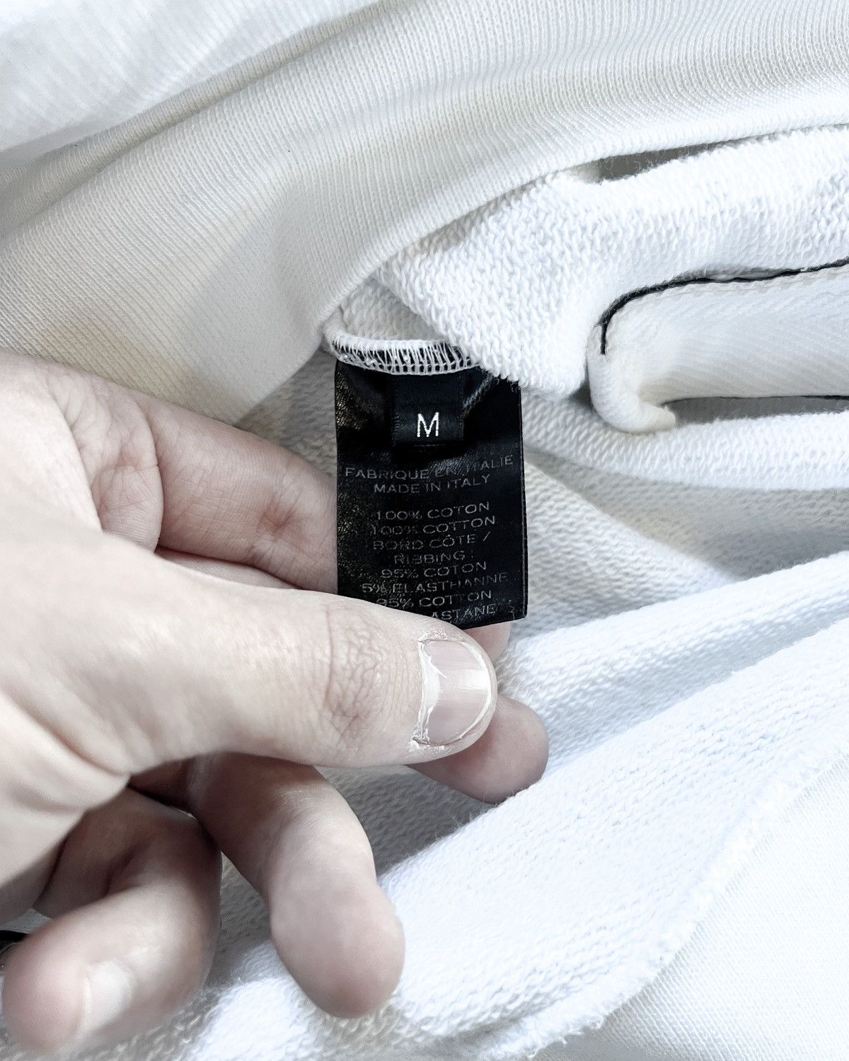 Balmain WHITE SIDE ZIP HOODIE Size US M / EU 48-50 / 2 - 6 Thumbnail