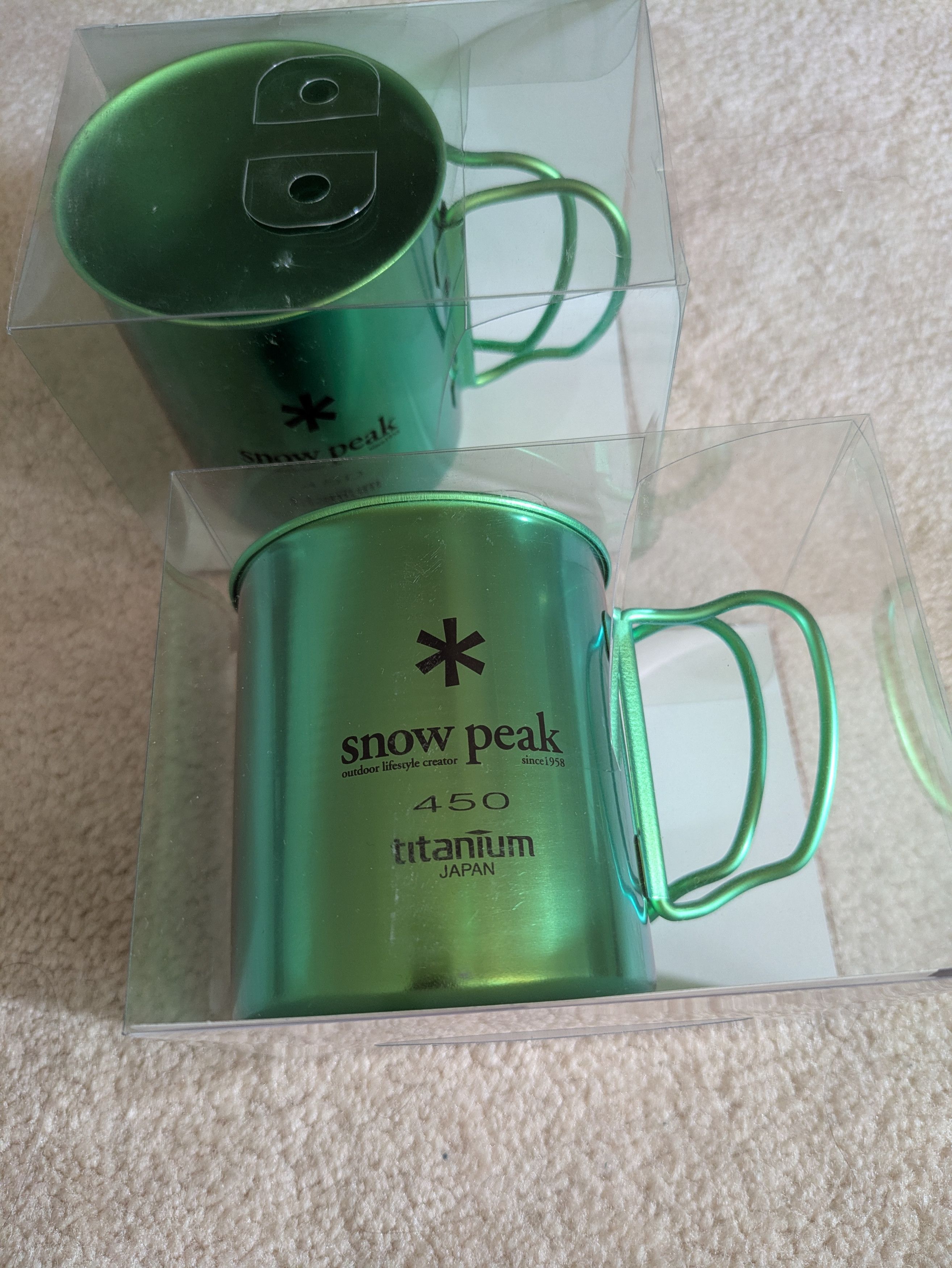 Snow Peak 2 Titanium Anodized Cups/Mugs, 450 mL Size ONE SIZE - 5 Thumbnail
