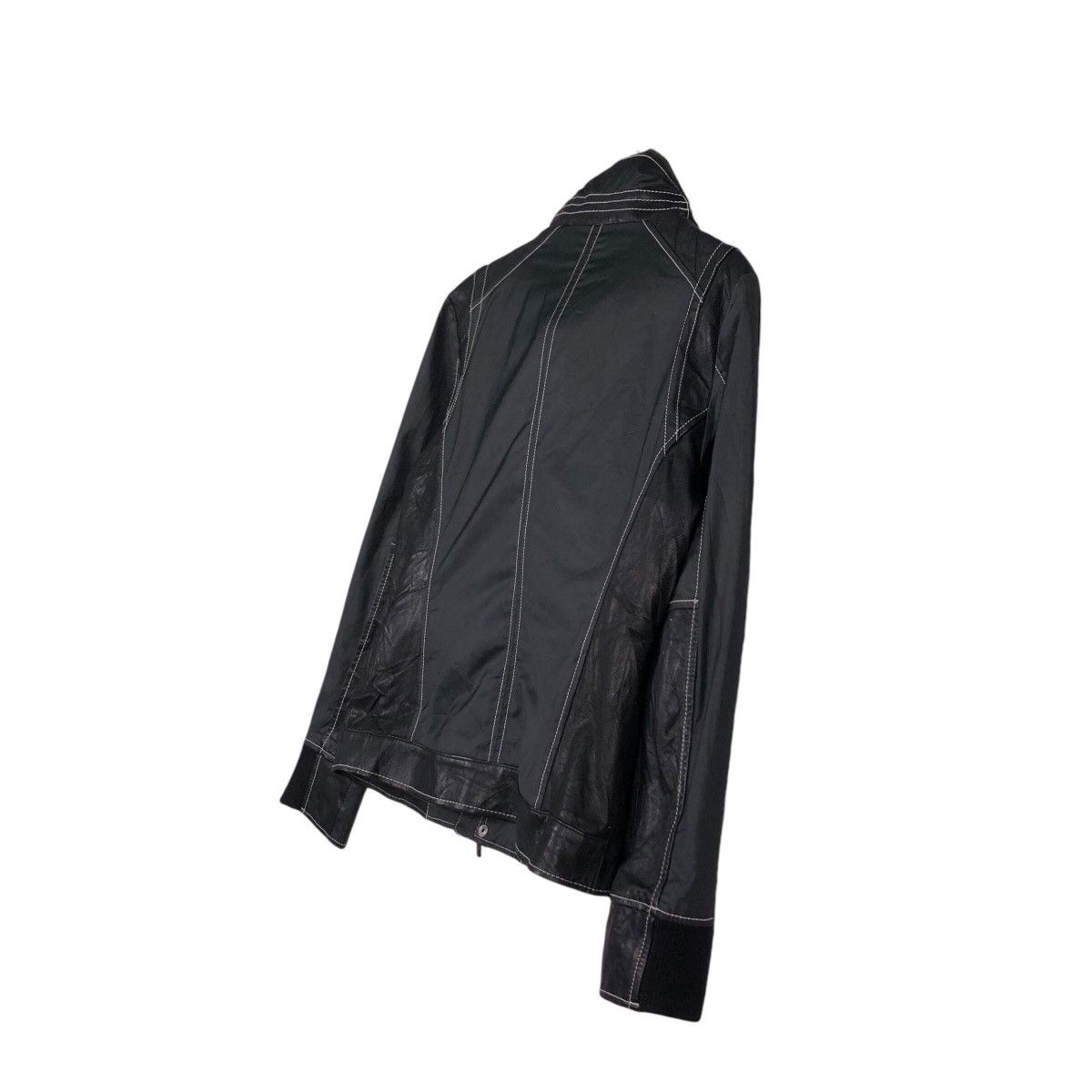 Japanese Brand 📌Cropped Biker Leather Jacket Comme Ca Du Mode Men Size US S / EU 44-46 / 1 - 11 Thumbnail