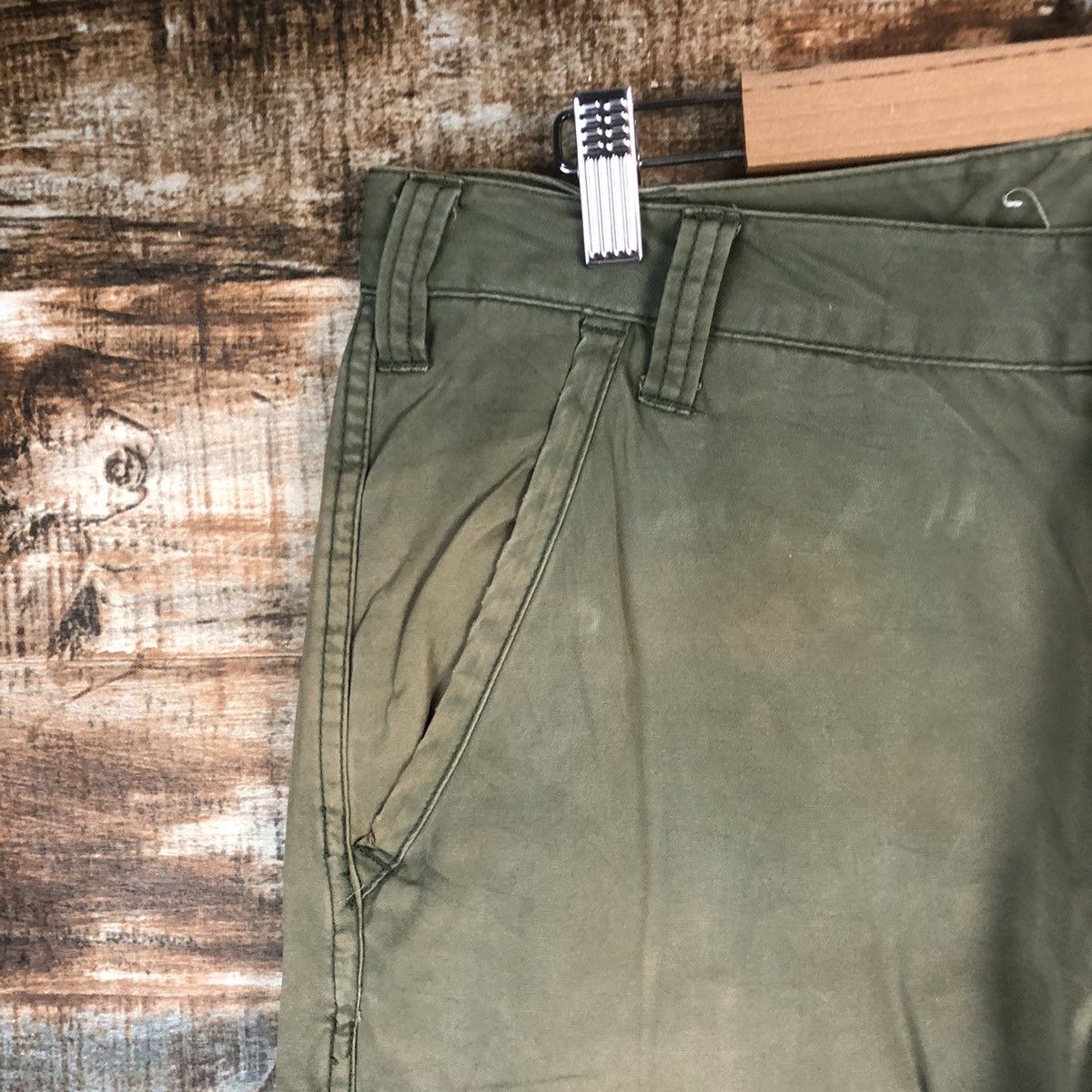 Alpha Industries × Japanese Brand DL Alpha Industries Green Cargo Multipocket Pants #C1231 Size US 31 - 7 Thumbnail