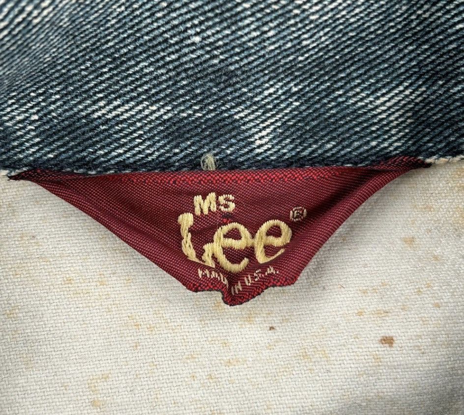 Lee MADE IN USA LEE DENIM JACKET - LARGE GREY COTTON ( 1990’S) Size L / US 10 / IT 46 - 3 Thumbnail