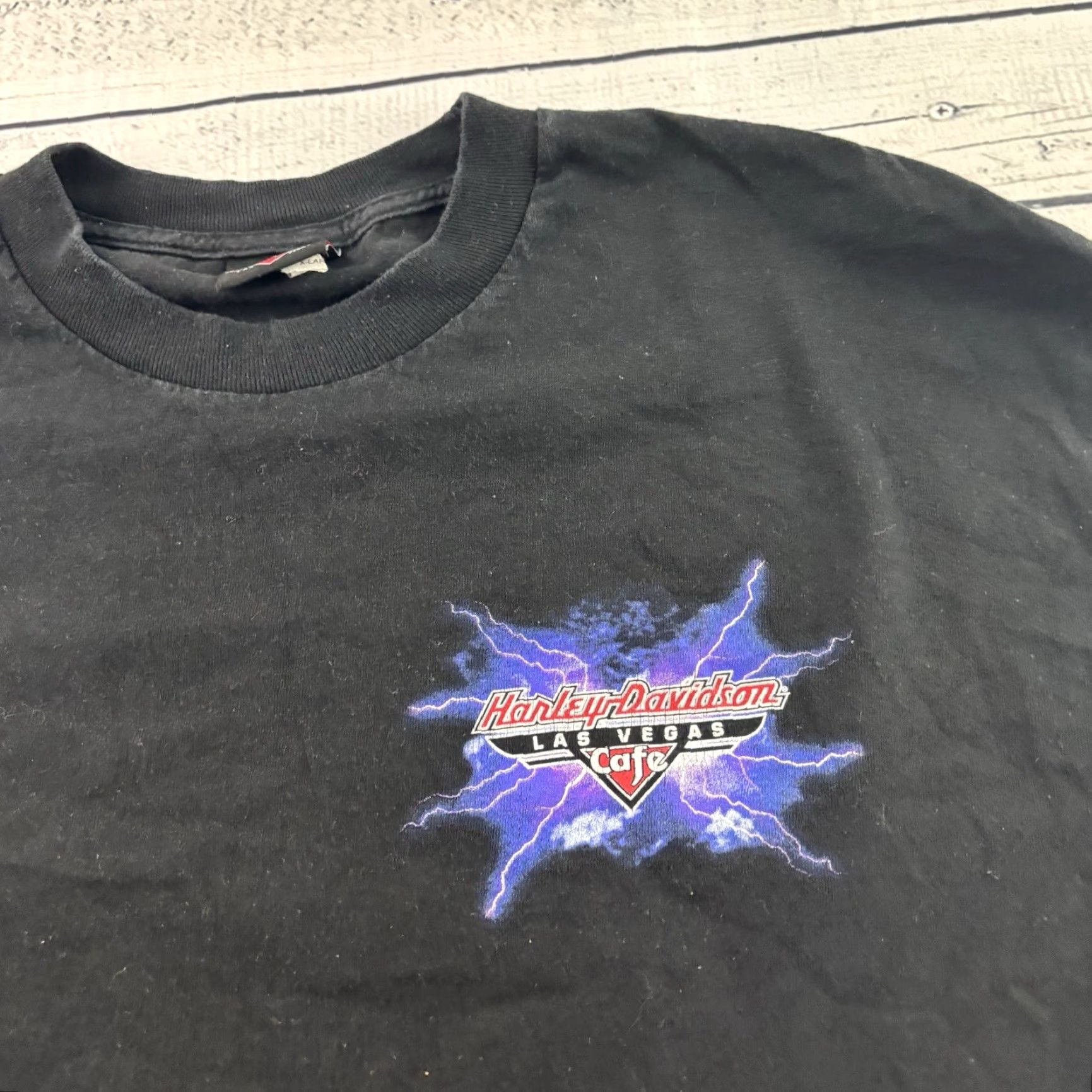 Harley Davidson Harley-Davidson Cafe Las Vegas Short Sleeve T Shirt Men's XL Black Size US XL / EU 56 / 4 - 2 Thumbnail