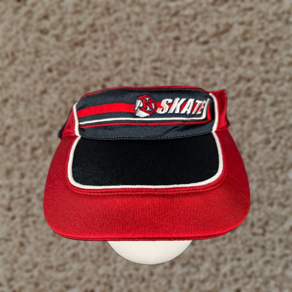 Old Navy Old Navy Visor Hat Adult Large Blue Red NC Skate Terry Headband G Size ONE SIZE - 1 Thumbnail