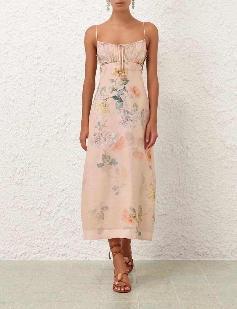 Zimmermann oc11z0226 Illuminate Drawn Slip Dress in Multicolor Size S / US 4 / IT 40 - 2 Thumbnail