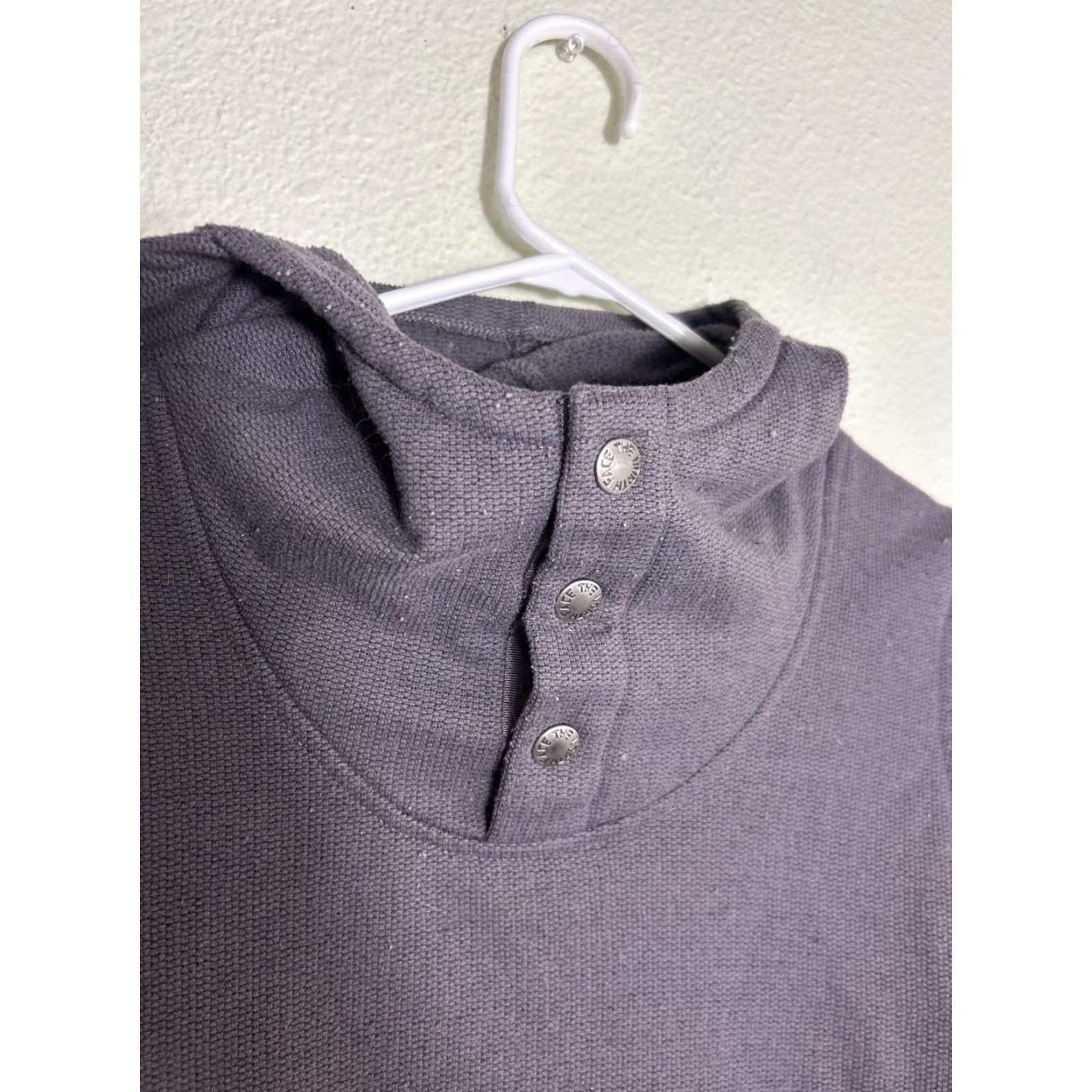 The North Face The North Face Women’s Small Fleece Pullover Hoodie Jacket Gray Snap Knit Stitch Small Gray The North Face Logo Casual Womens Jacket Size S / US 4 / IT 40 - 3 Thumbnail