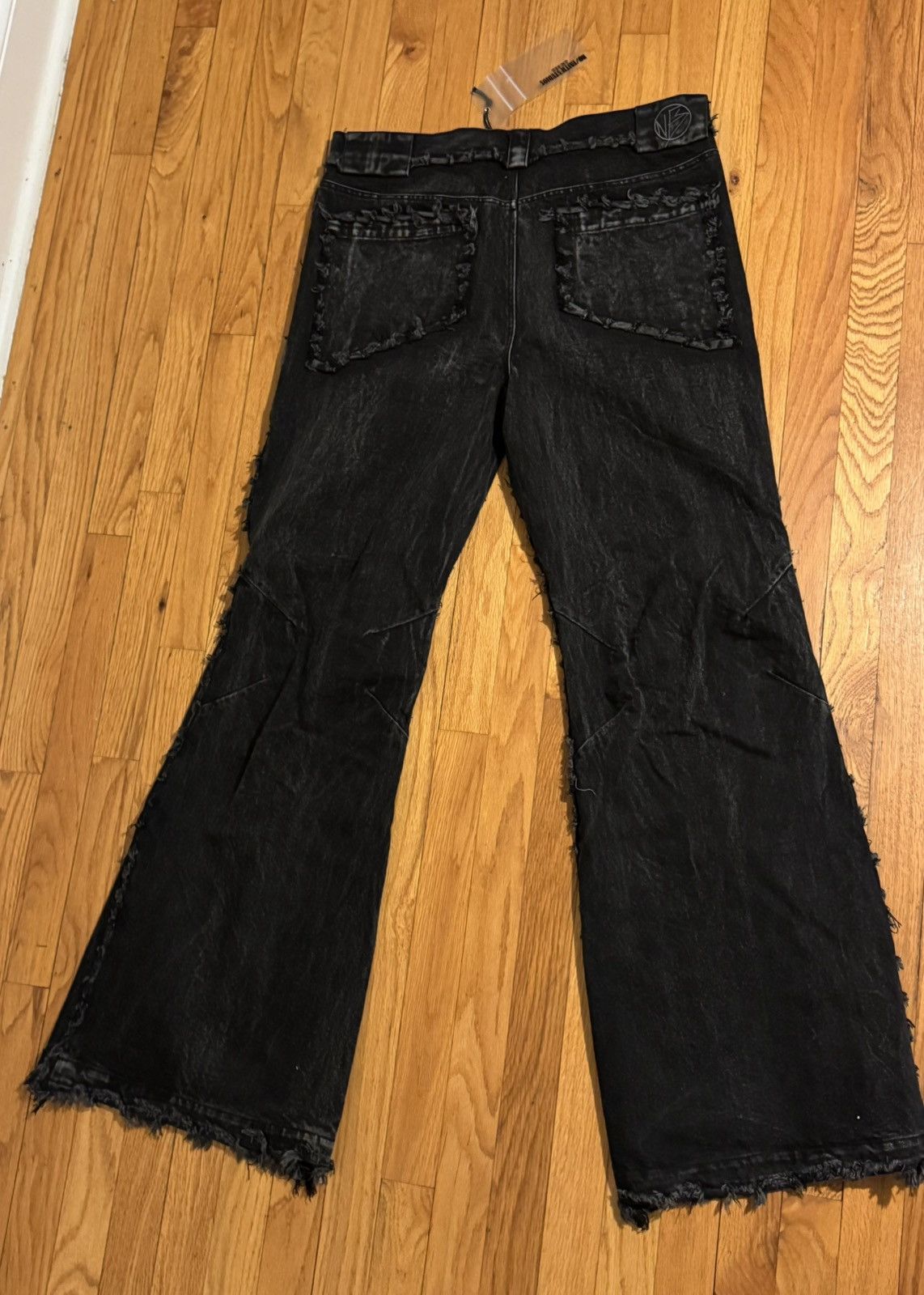 Japanese Brand × No Faith Studios No Faith Studios FLARED DENIM 001 BLACK Size US 34 / EU 50 - 2 Thumbnail