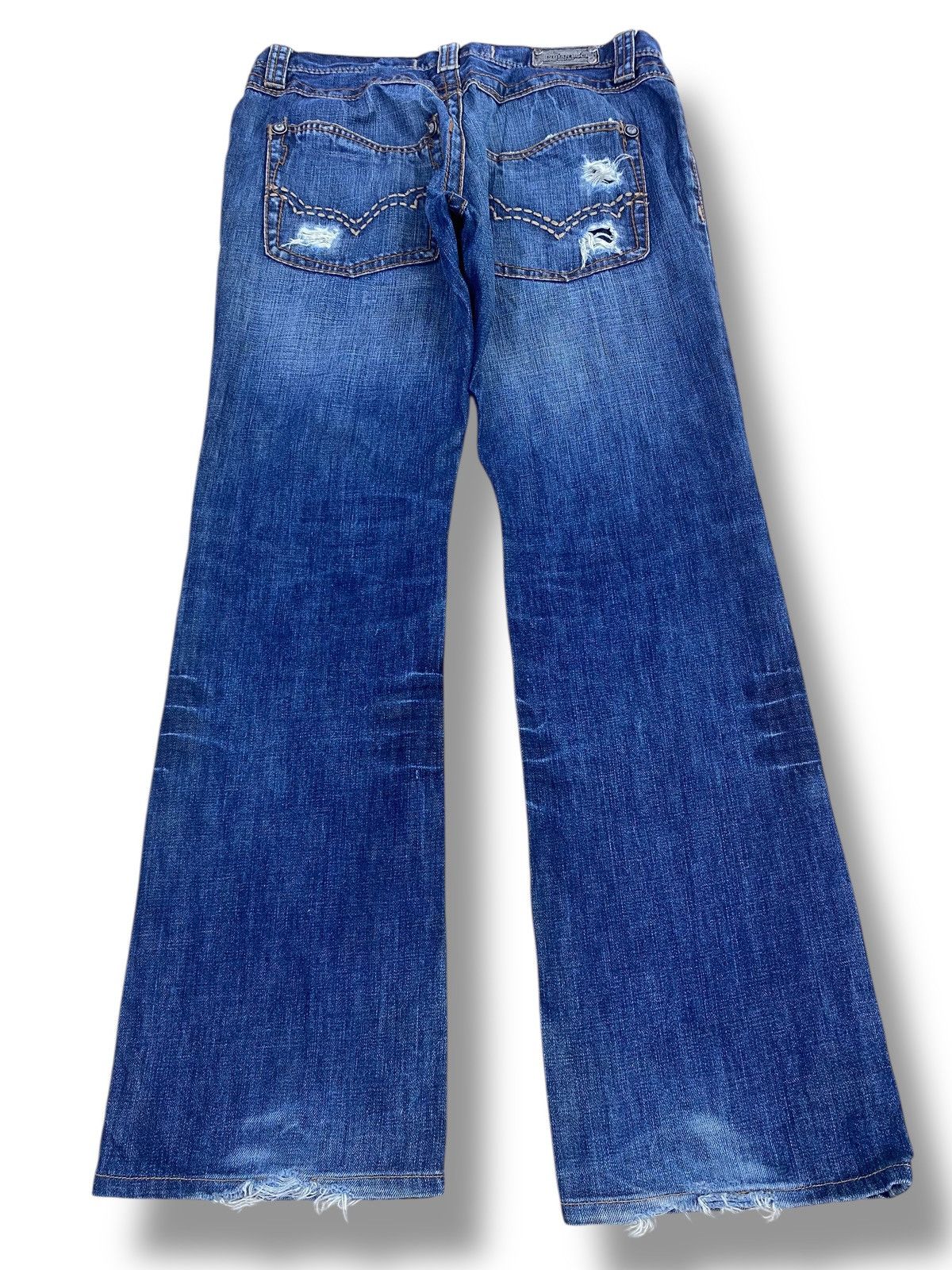 Japanese Brand Japanese Brand Distressed Faded Style Flare Jeans Size US 33 - 3 Thumbnail