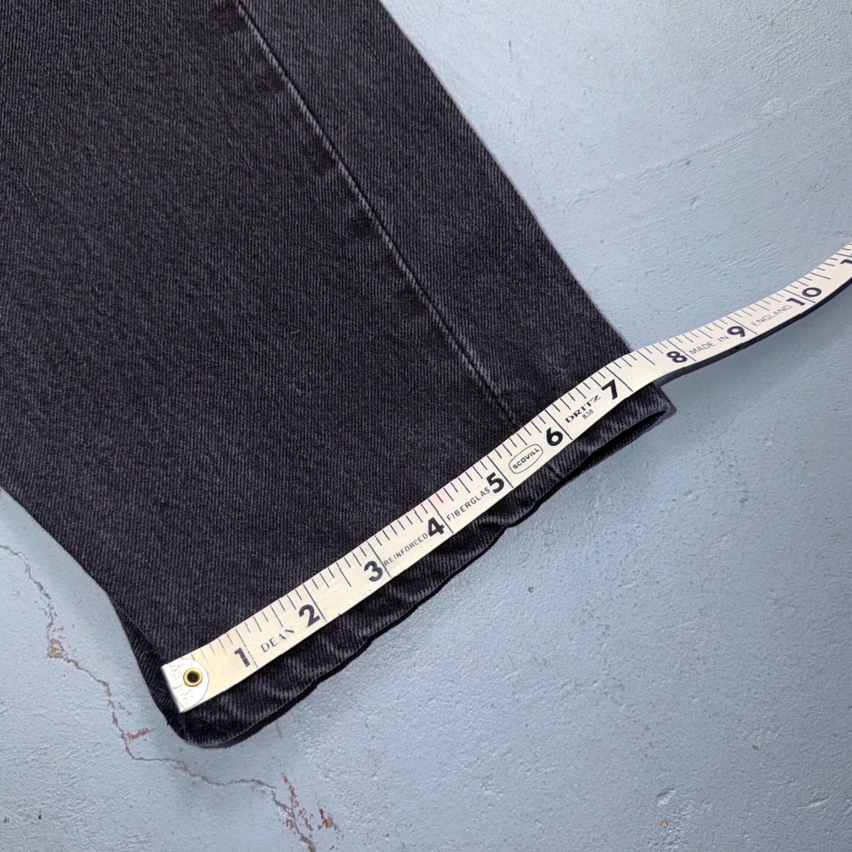 Levi's VINTAGE Levi's 501 Straight Leg Jeans Black Mid Wash 29x34 90s Mens Size US 29 - 5 Thumbnail