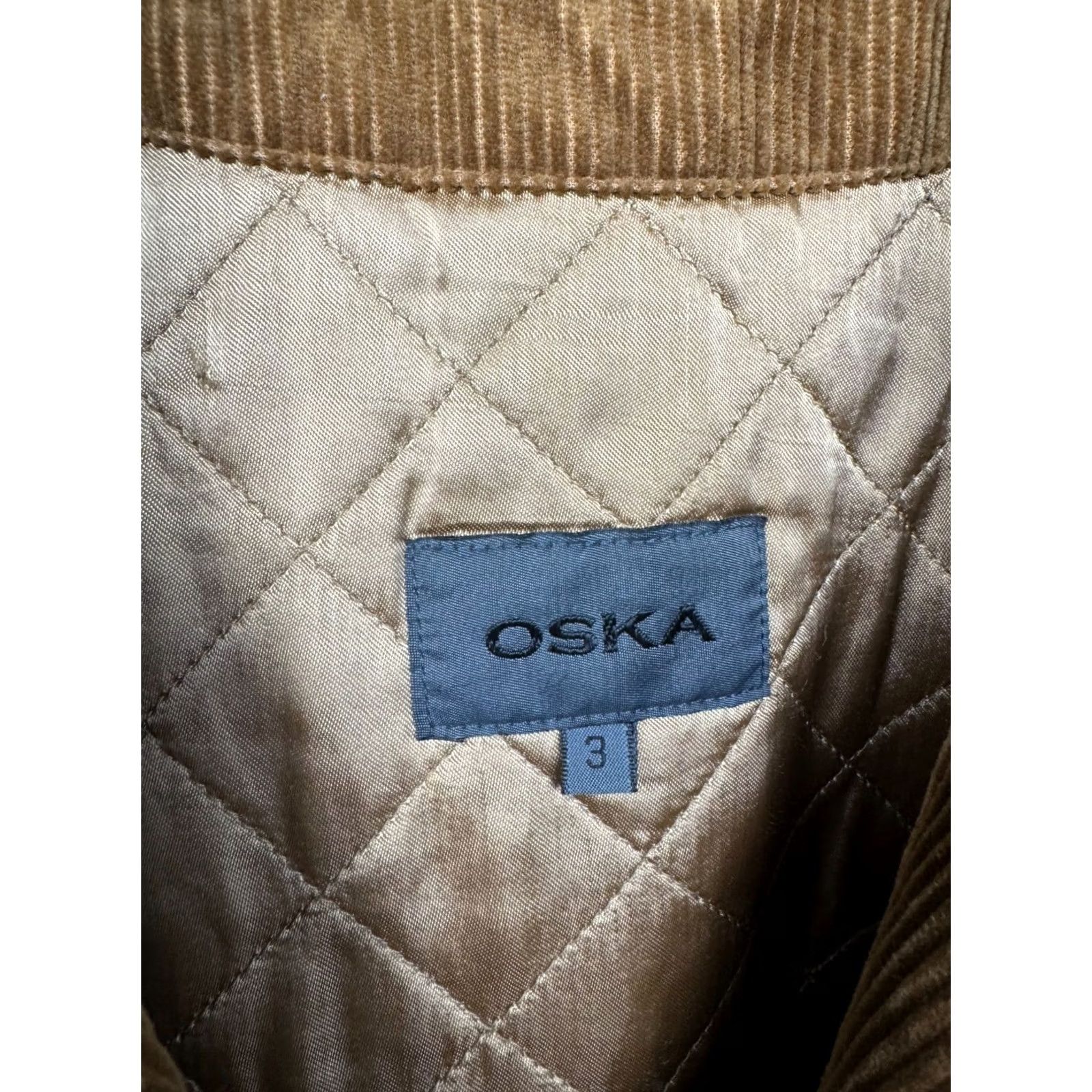 Vintage VINTAGE Oska Blazer Coat Jacket Shirt Mens Corduroy XL Brown Size 46R - 3 Thumbnail