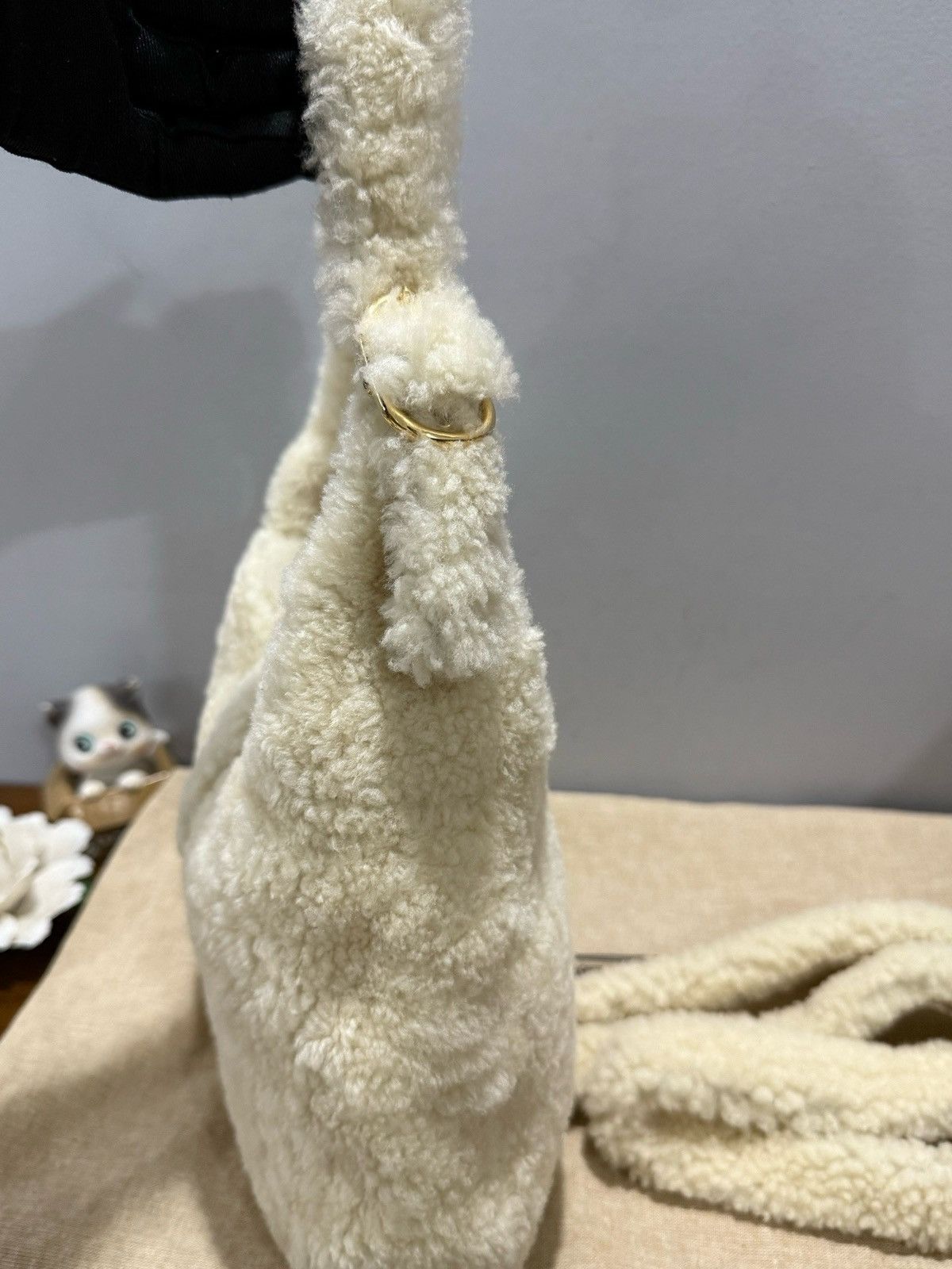 Gucci Small Shearling Jackie 1961 Hobo White Size ONE SIZE - 10 Thumbnail