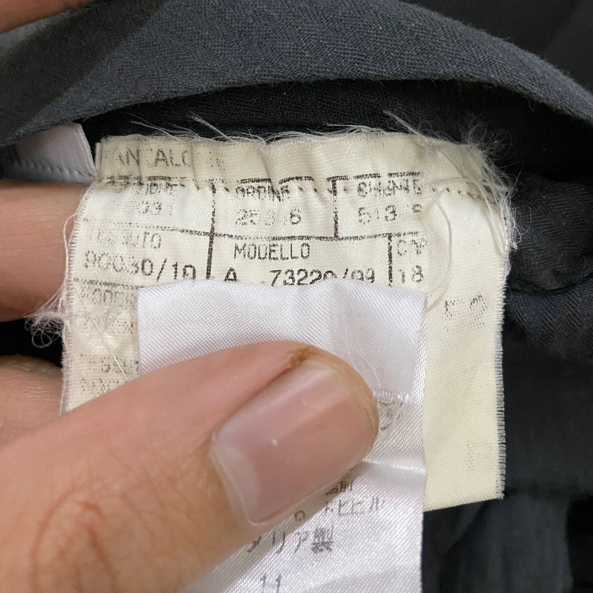Canali Vintage Canali Italy Black Formal Wool Trousers Slack Pants Size US 35 - 15 Thumbnail