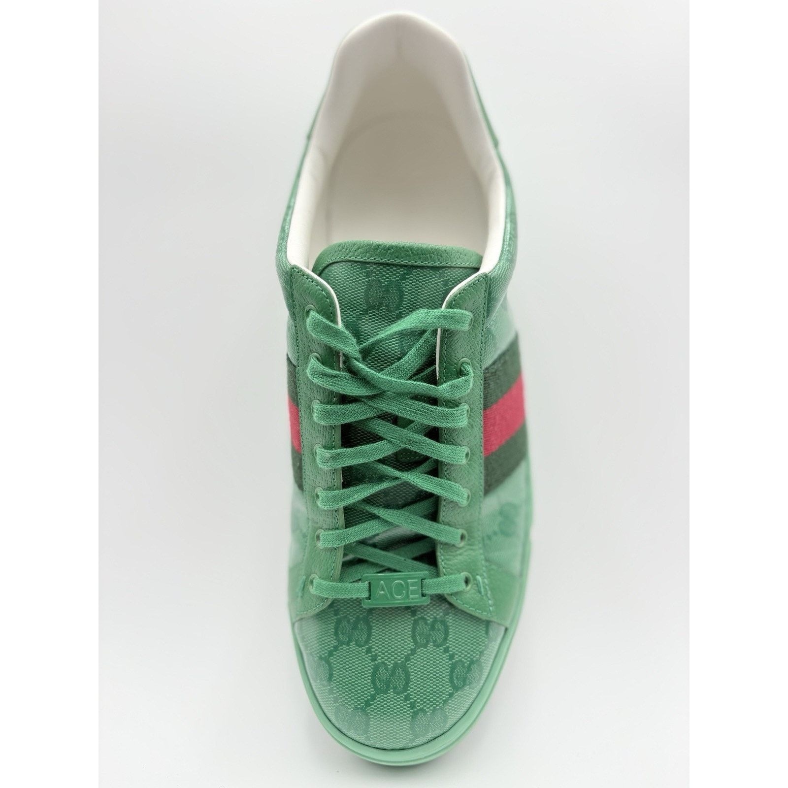 Gucci Gucci Ace GG Crystal Canvas ' Green ' | SUPER CLEAN! Size US 11 / EU 44 - 11 Thumbnail