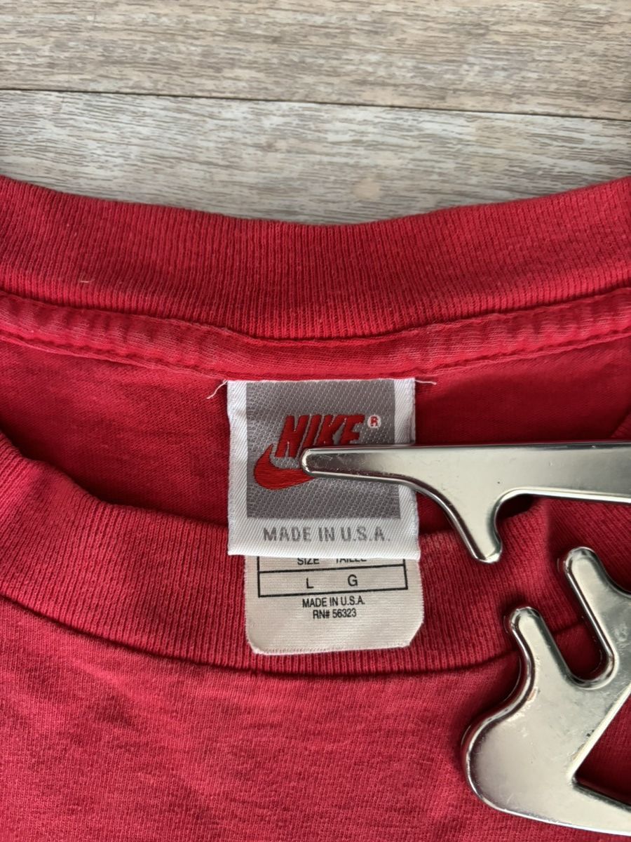 Vintage Vintage Nike 90s Single stitch “Air” shirt Size US M / EU 48-50 / 2 - 3 Thumbnail