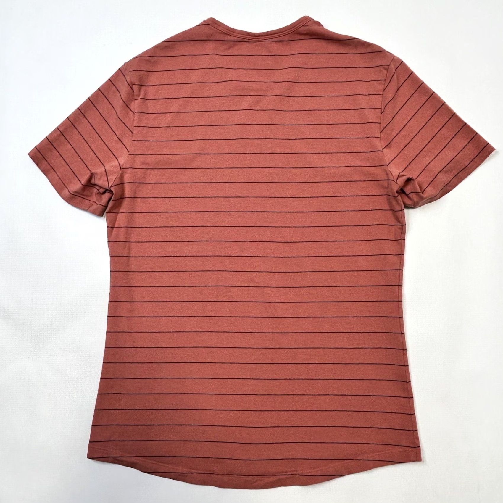 Lululemon Lululemon Shirt Mens M Orange Year Basic Tee Sharp Stripe Copper Clay Size US M / EU 48-50 / 2 - 5 Thumbnail