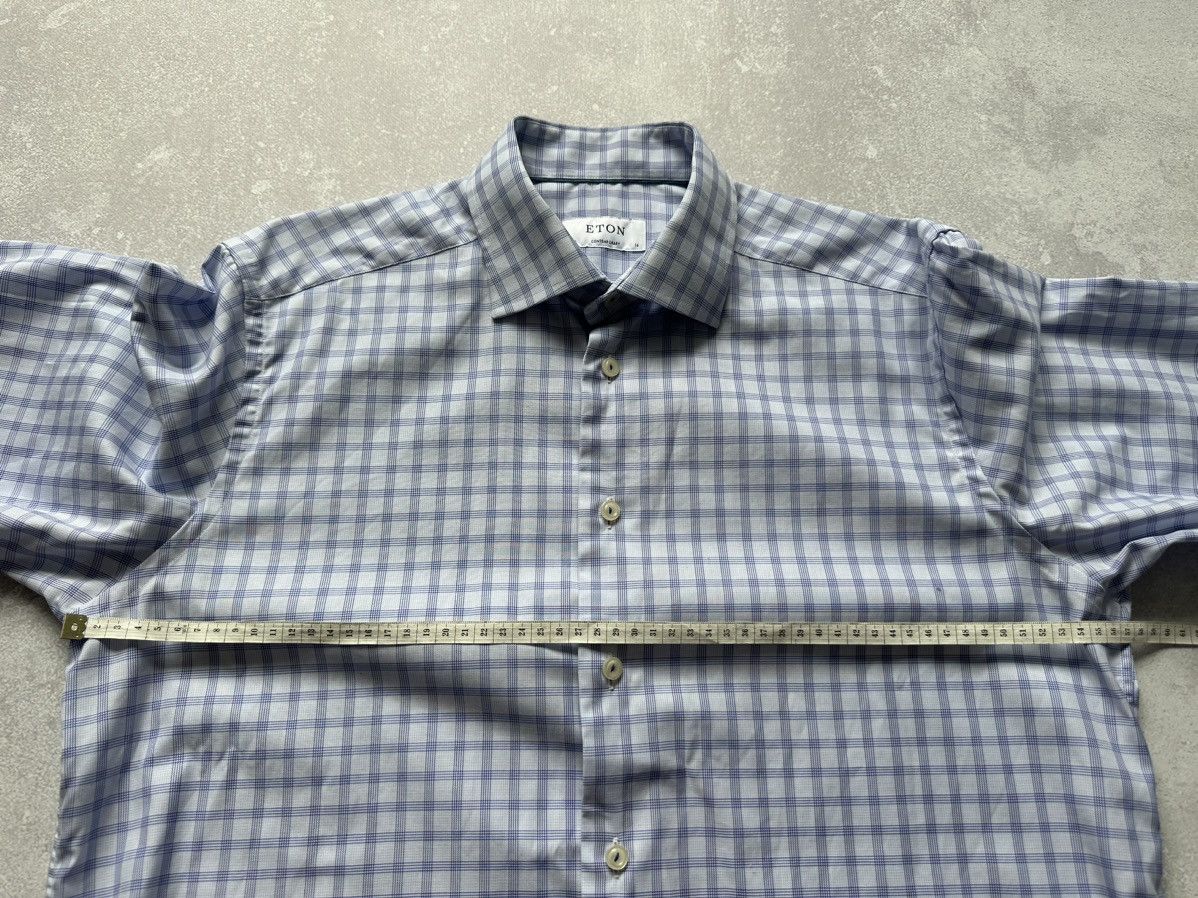 Eton ETON Slim Blue Long Sleeve Button Down Shirt Size 41 / 16 Size US L / EU 52-54 / 3 - 6 Thumbnail