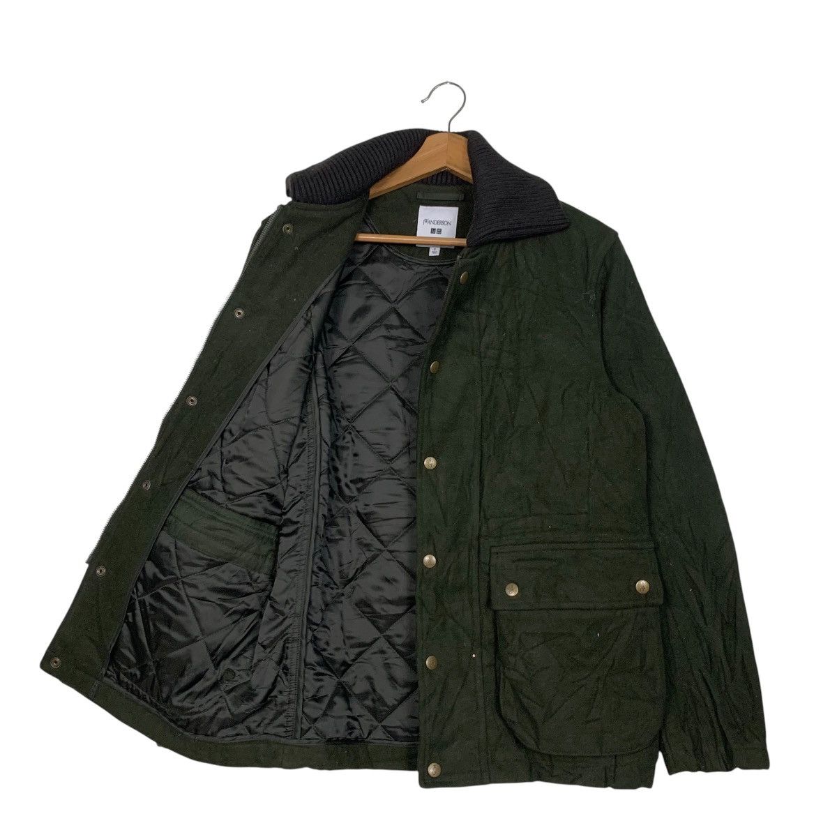 JW Anderson × Uniqlo JW ANDERSON Dark Green Wool Rancher Jacket #2744-C124 Size US S / EU 44-46 / 1 - 9 Thumbnail