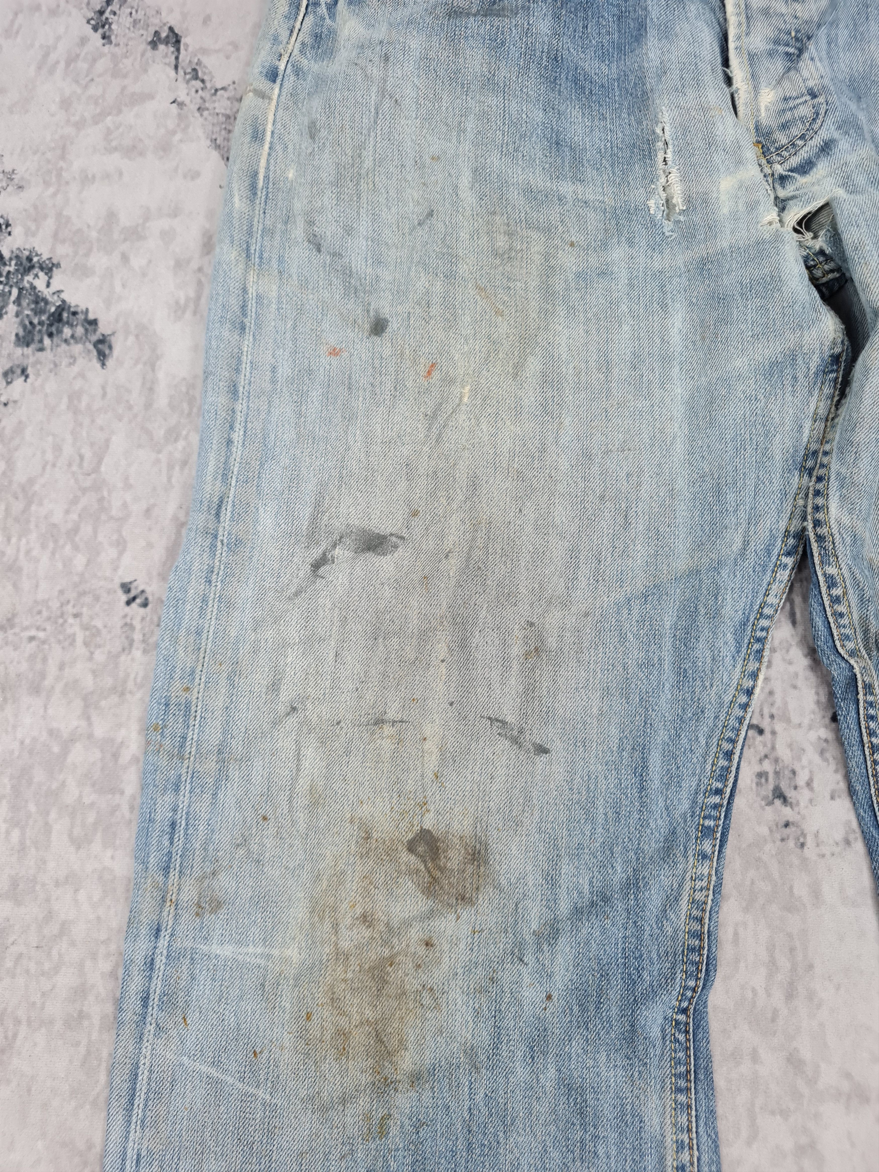 Levi's Vtg LEVIS 501 Distressed Faded Worn Jeans L0380 Size 34X29 Size US 34 / EU 50 - 6 Thumbnail