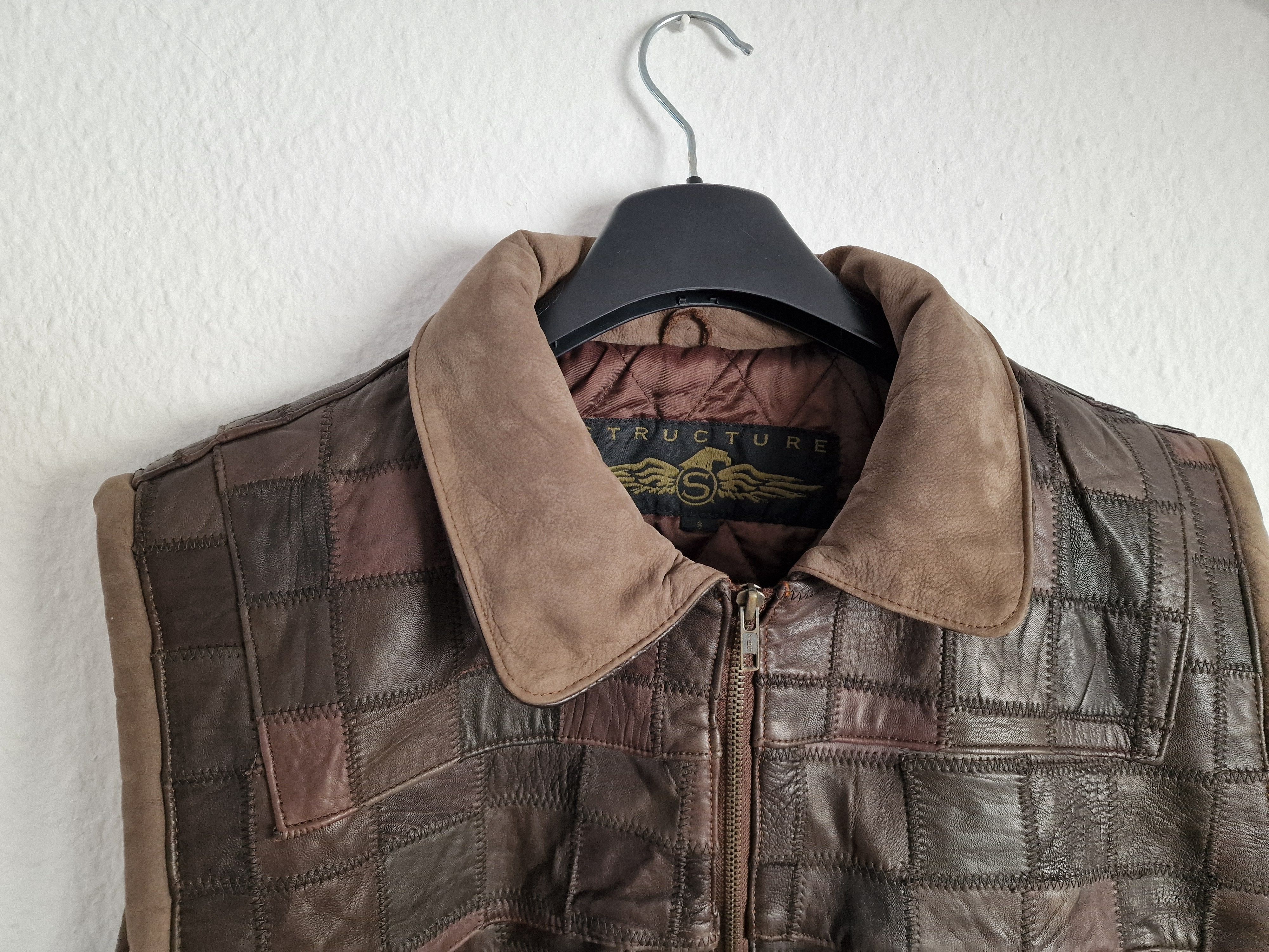 Genuine Leather × Vintage Genuine Leather Vintage Vest bomber deep front pockets Size US S / EU 44-46 / 1 - 11 Thumbnail
