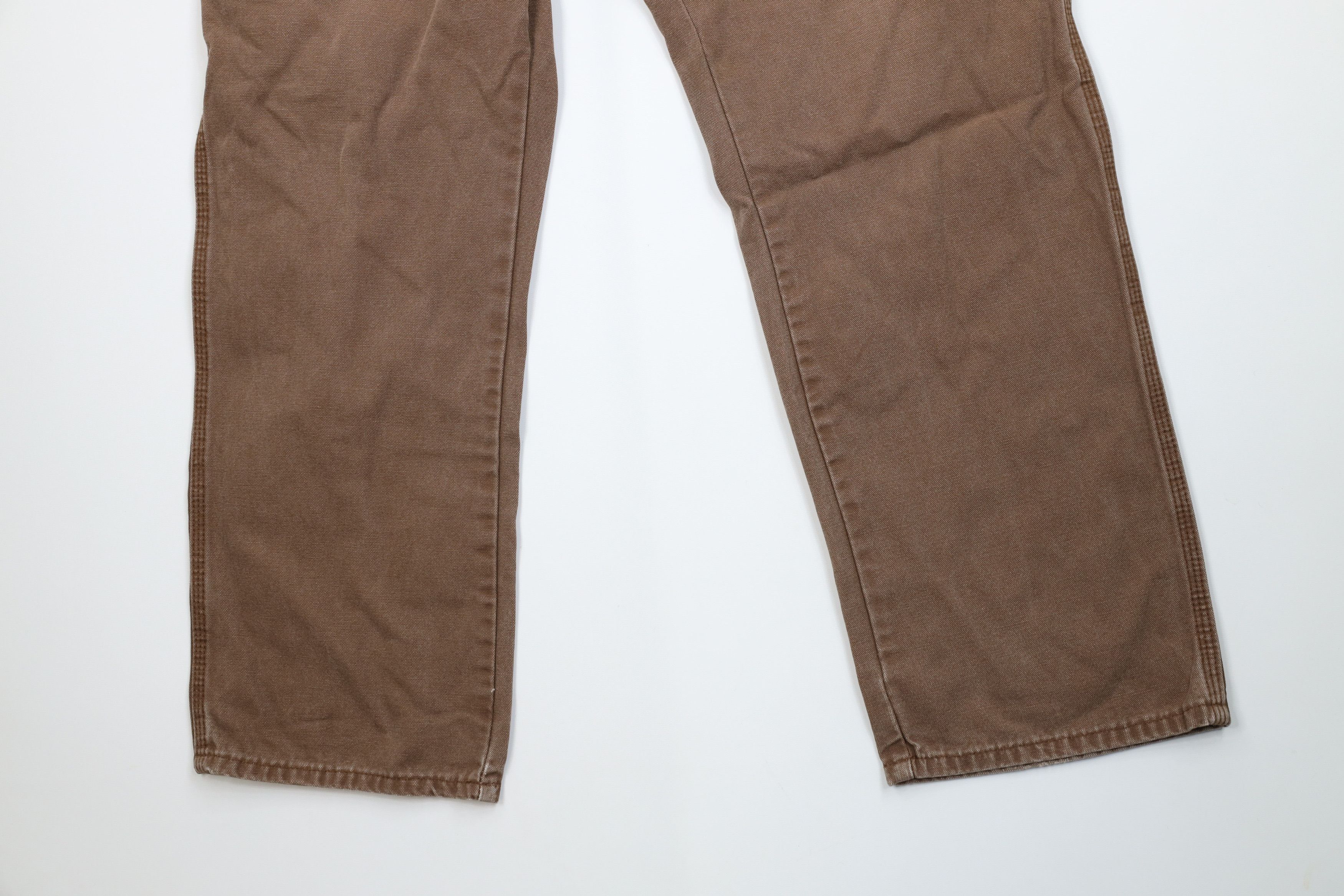 Dickies Vintage Y2K Dickies Wide Leg Dungaree Pants Brown Cotton Size US 38 / EU 54 - 4 Thumbnail