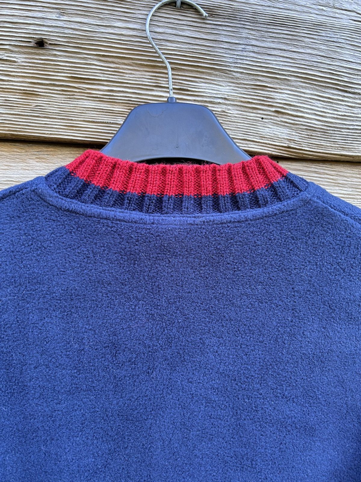 Dolce & Gabbana Vintage Dolce Gabbana Fleece V Neck Sweatshirt In Blue 38 Size XS / US 0-2 / IT 36-38 - 6 Thumbnail